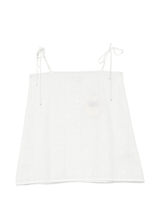 Mora broderie-anglaise tie-straps top