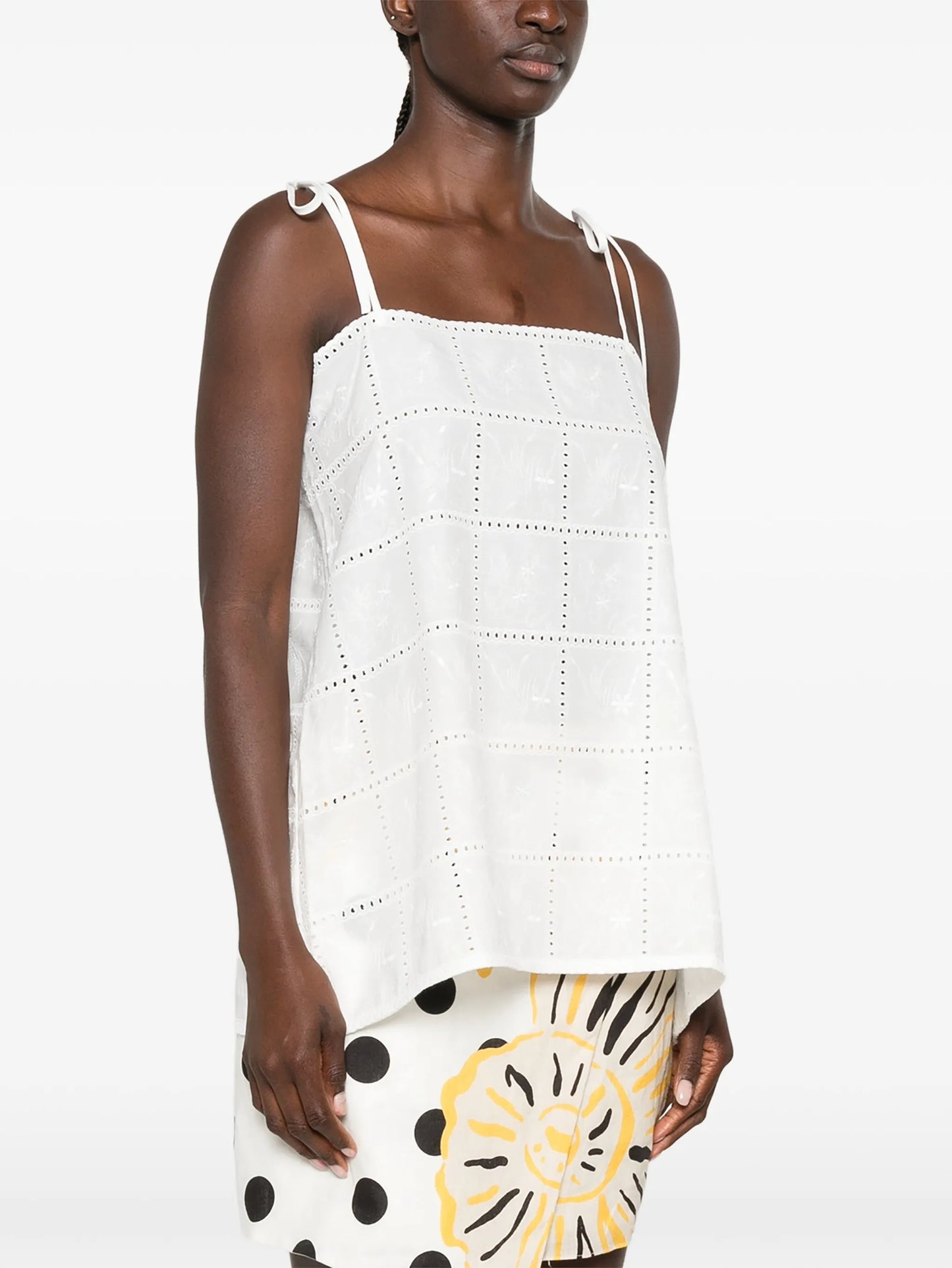 Mora broderie-anglaise tie-straps top