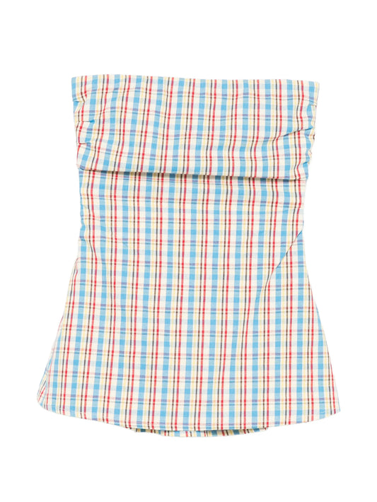 Isole check-pattern top