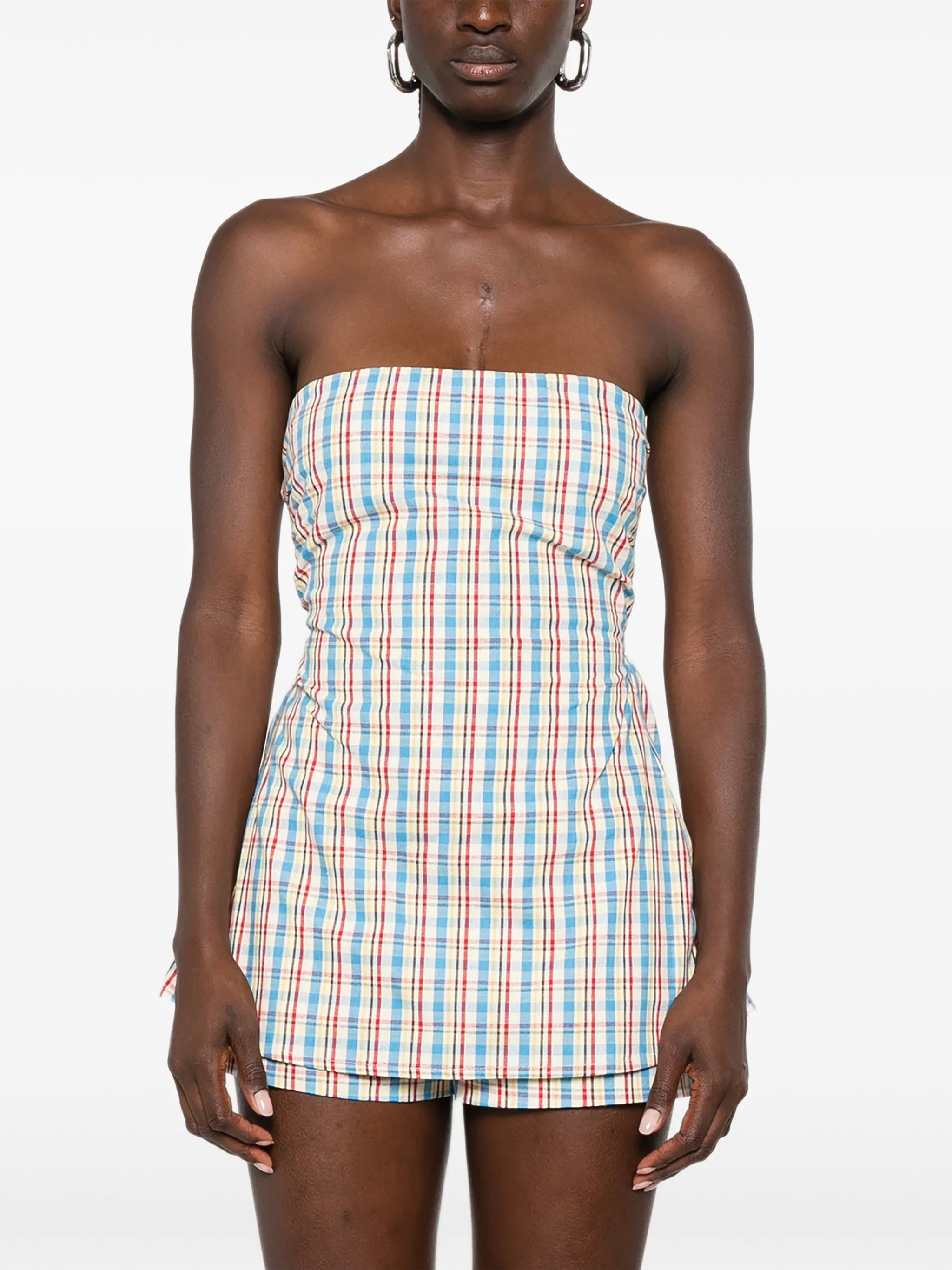 Isole check-pattern top