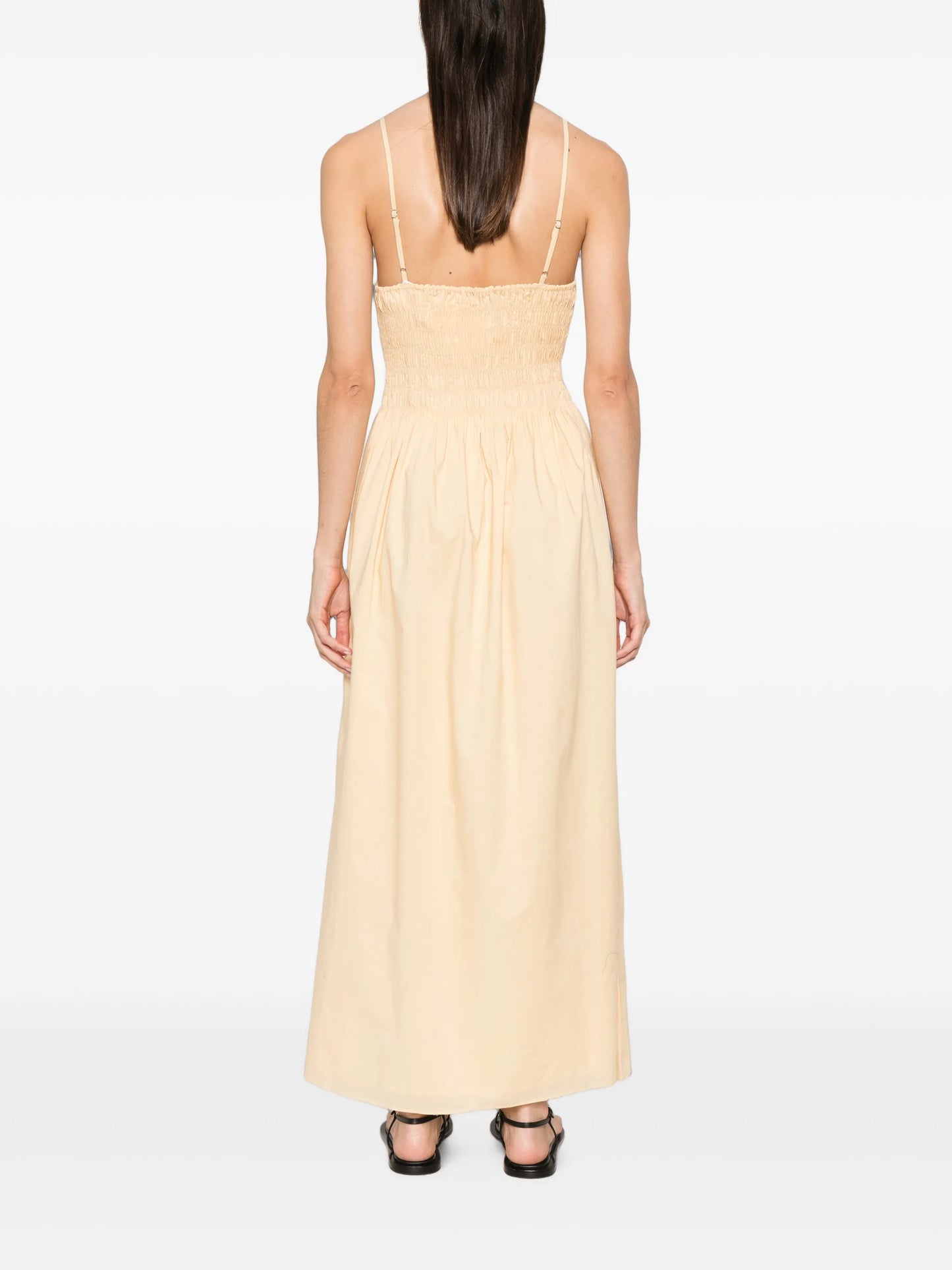 Laia shirred-bodice maxi dress