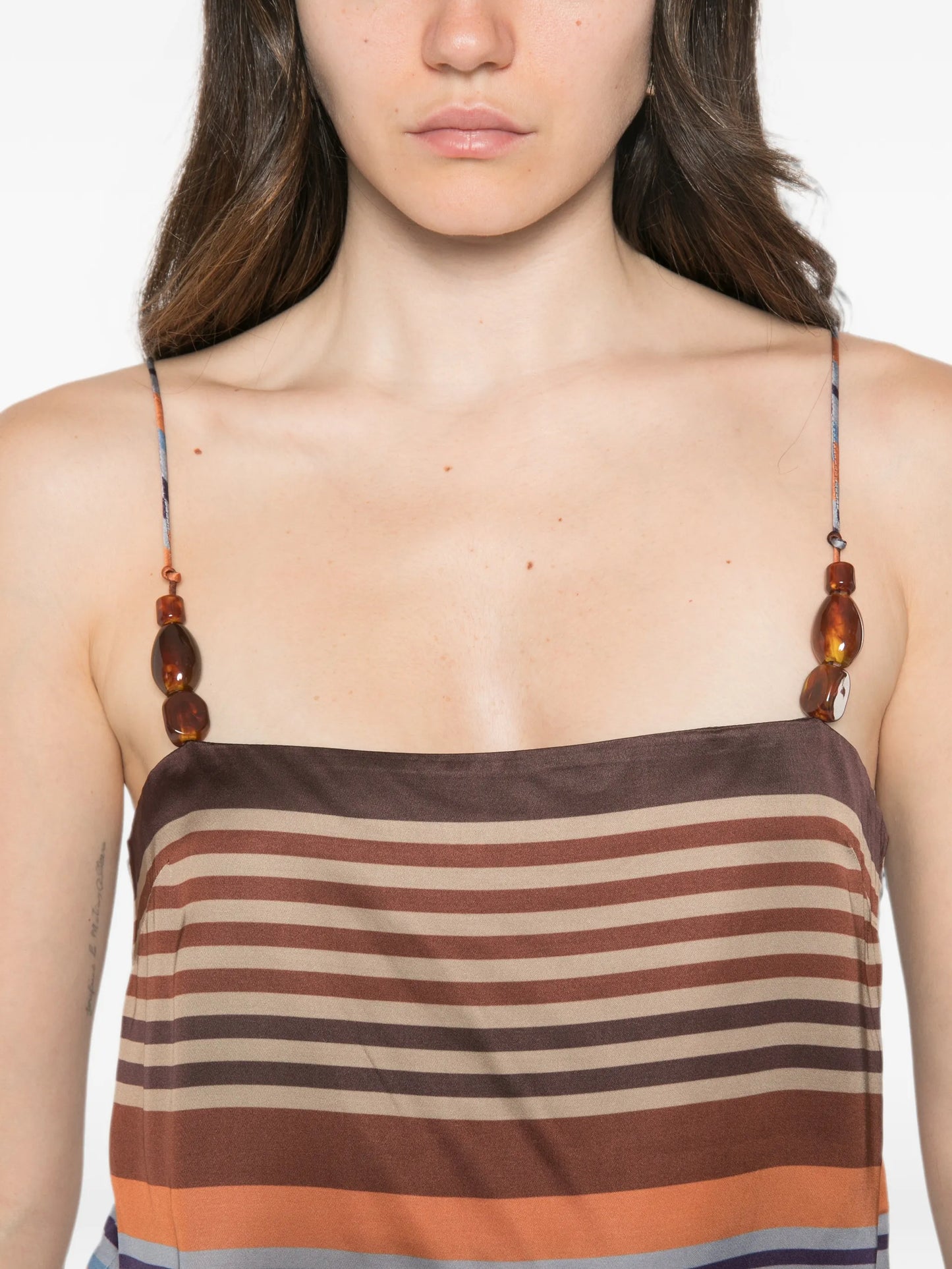 Estrella striped mini dress