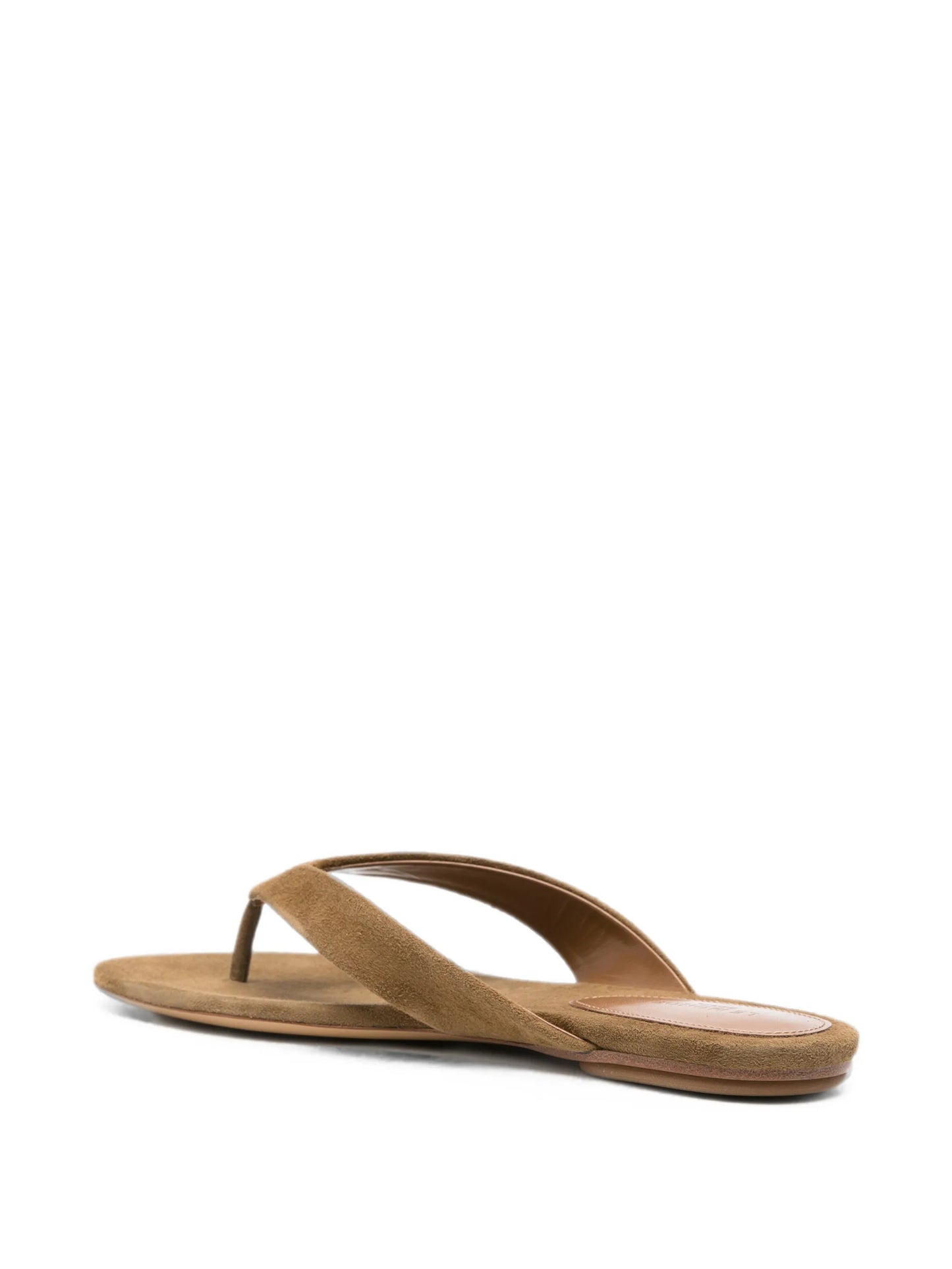suede thong flat sandals