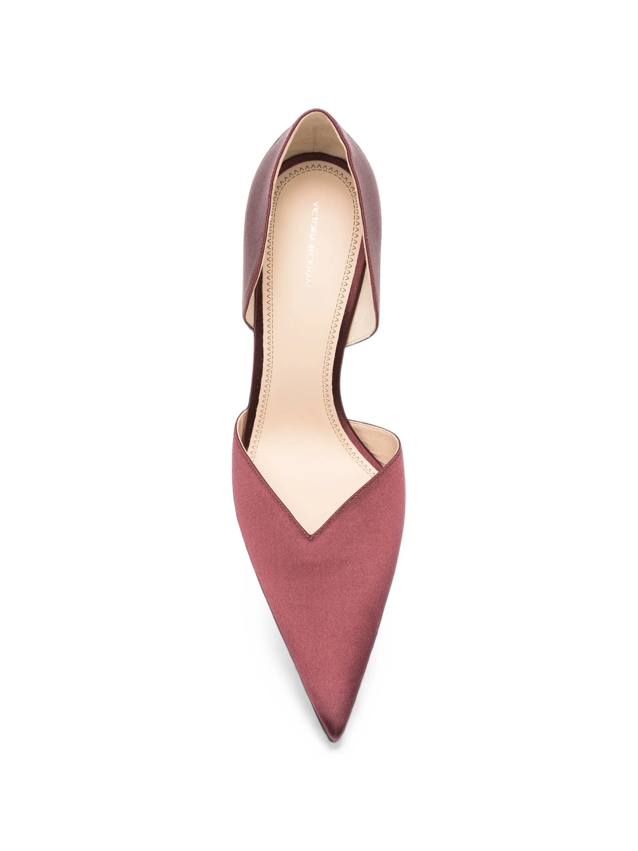 Angle d'Orsay satin pumps