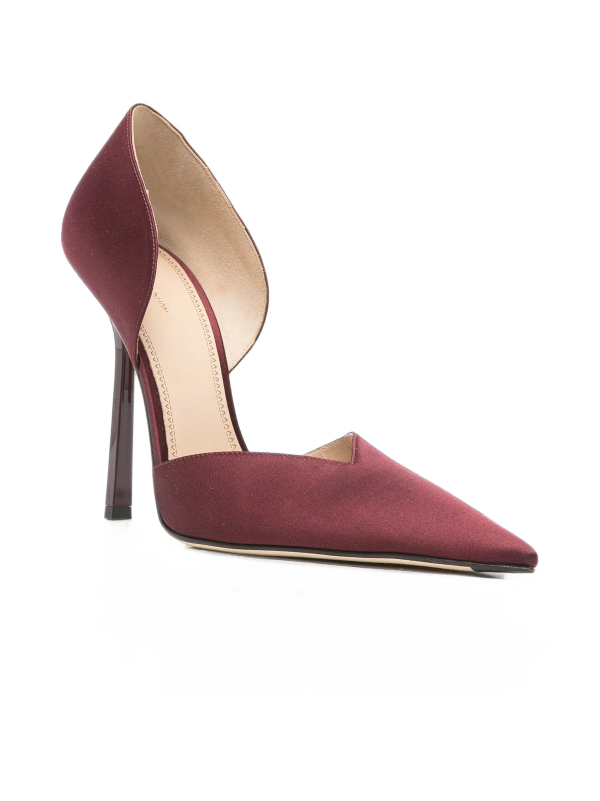 Angle d'Orsay satin pumps