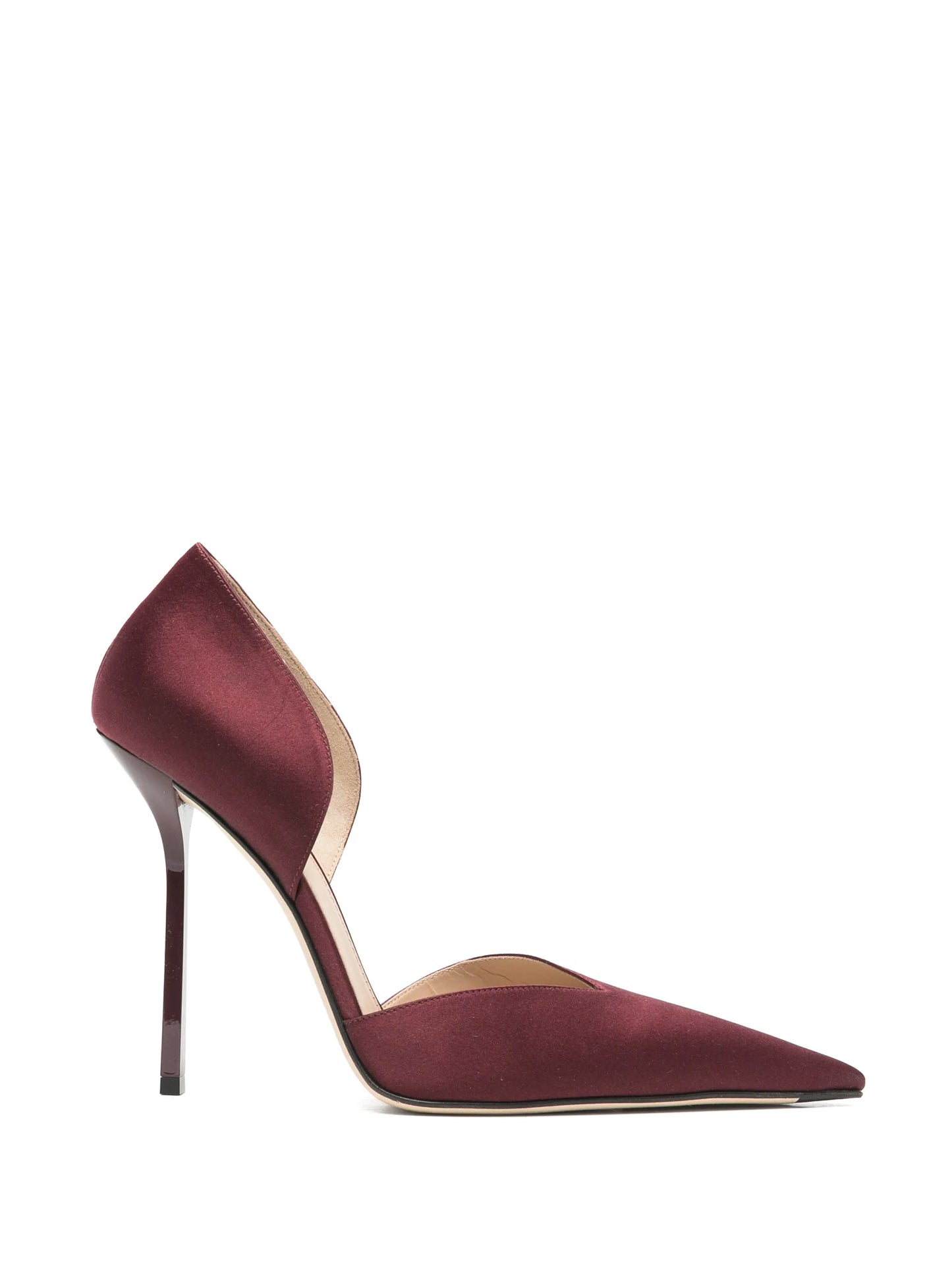 Angle d'Orsay satin pumps