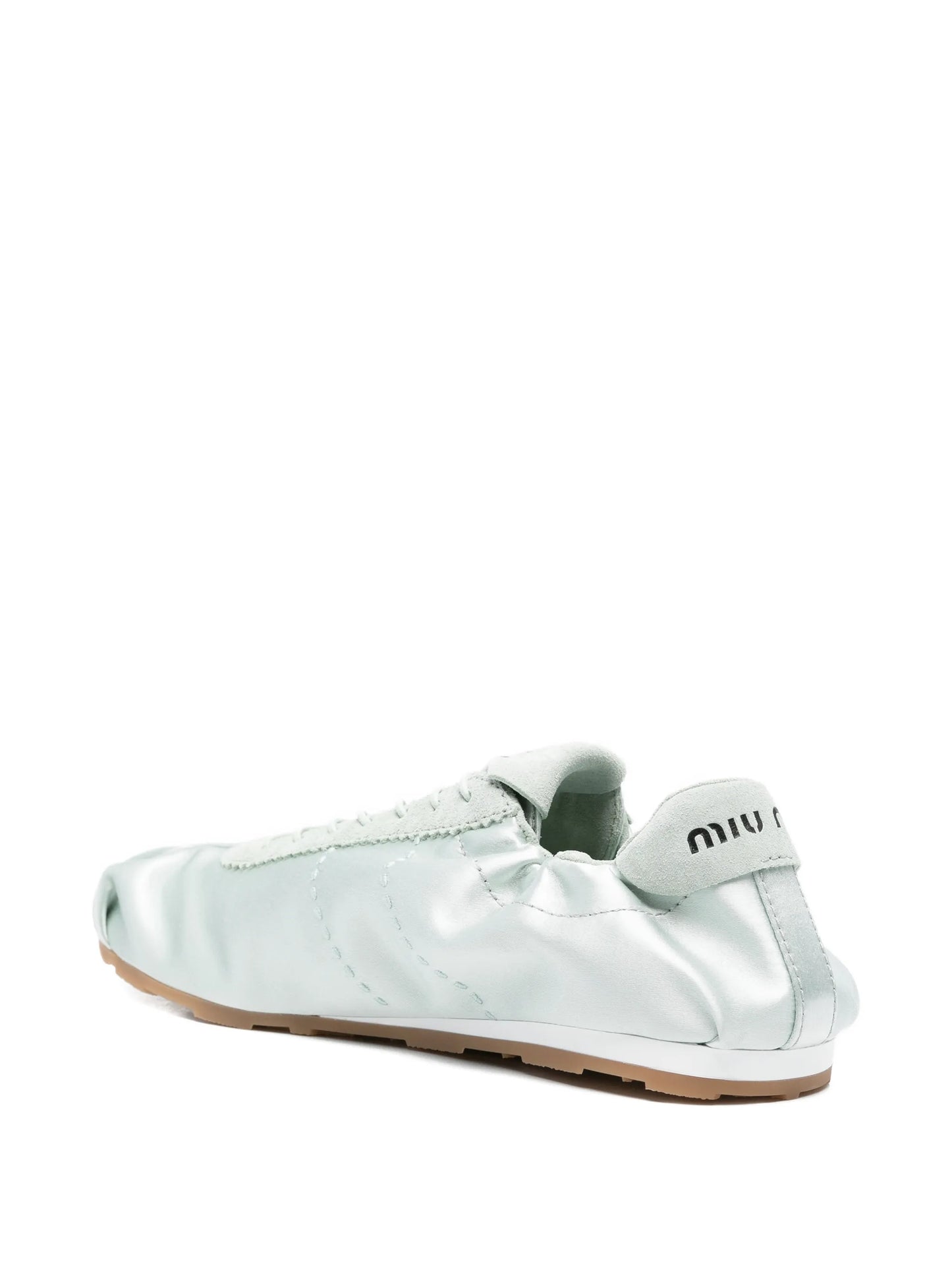 satin low profile sneakers