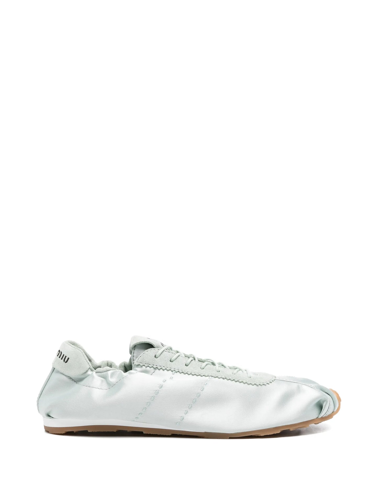 satin low profile sneakers
