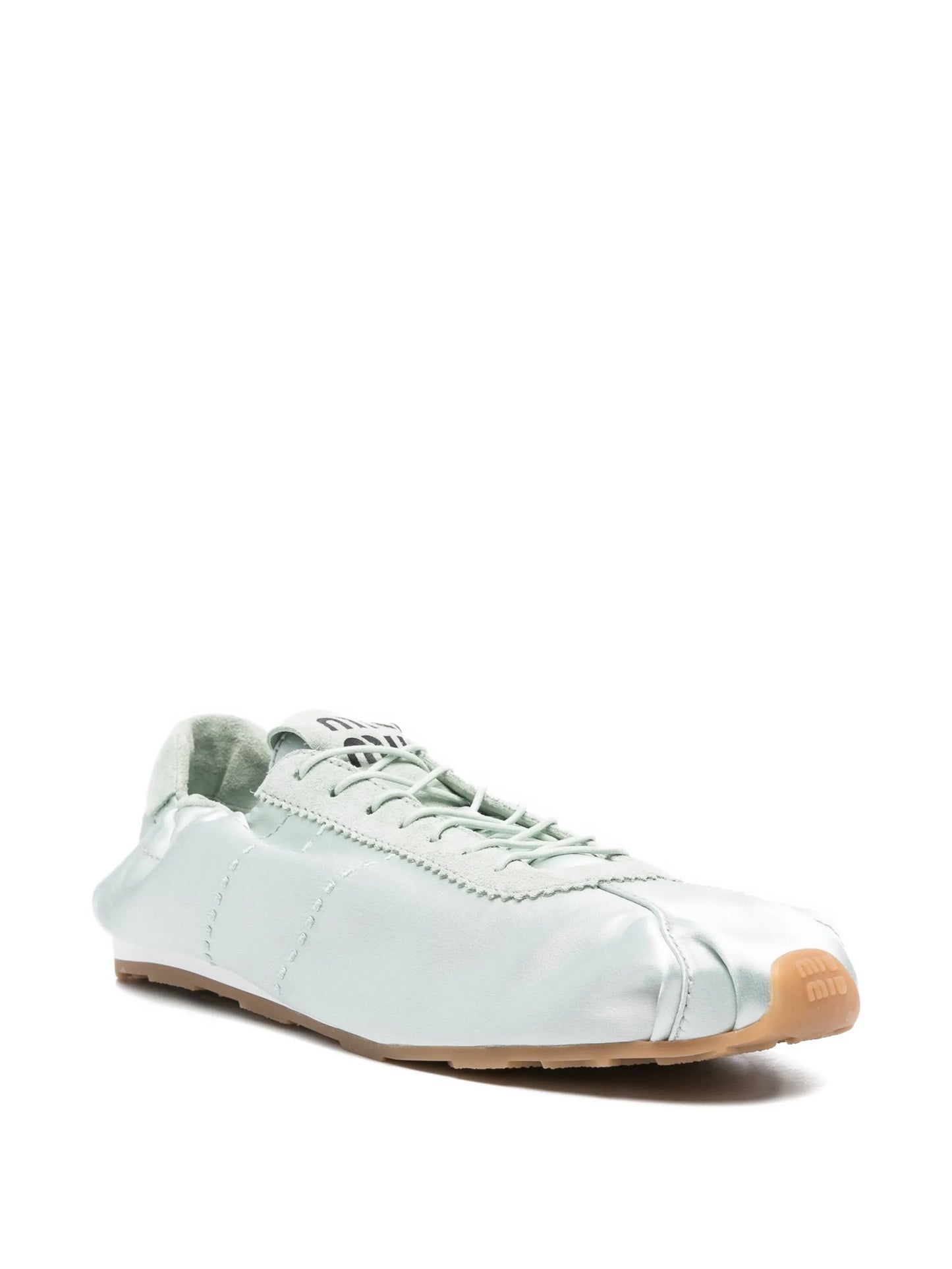 satin low profile sneakers