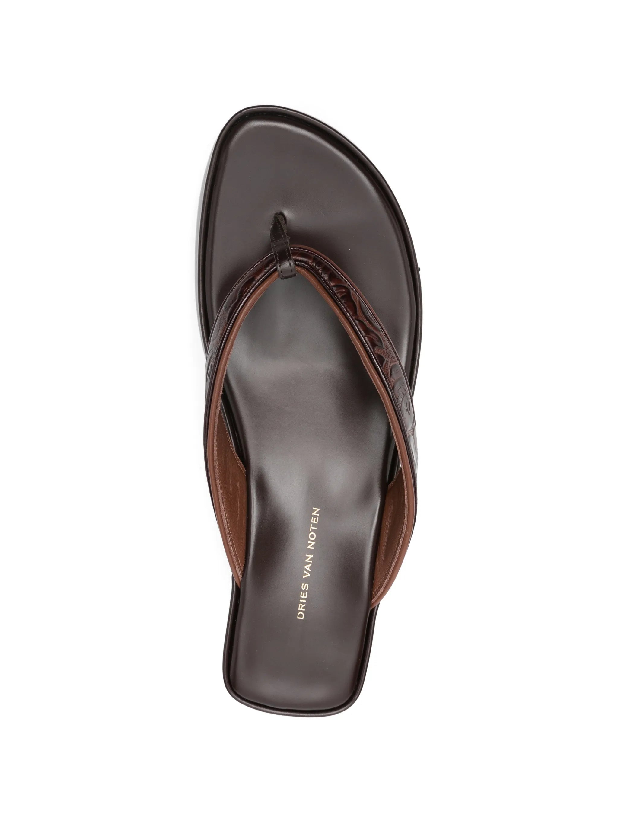 floral-pattern wedge sandals