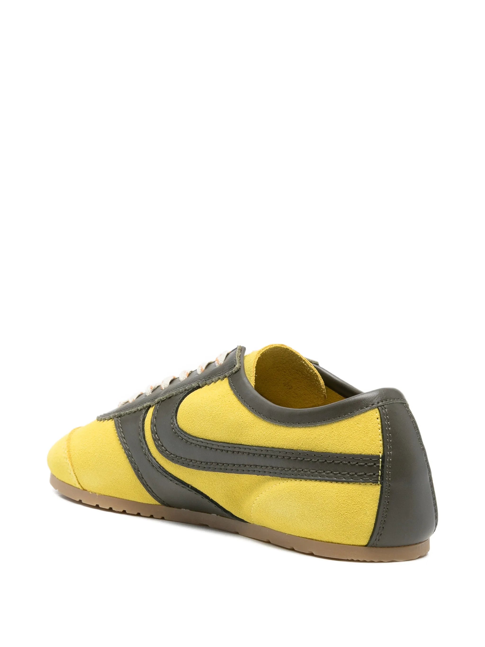 suede scalloped sneakers