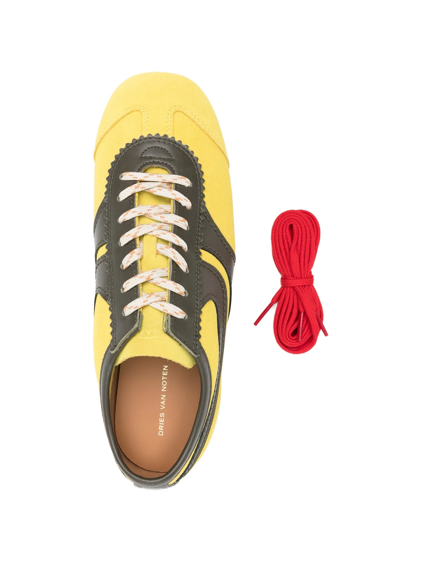 suede scalloped sneakers