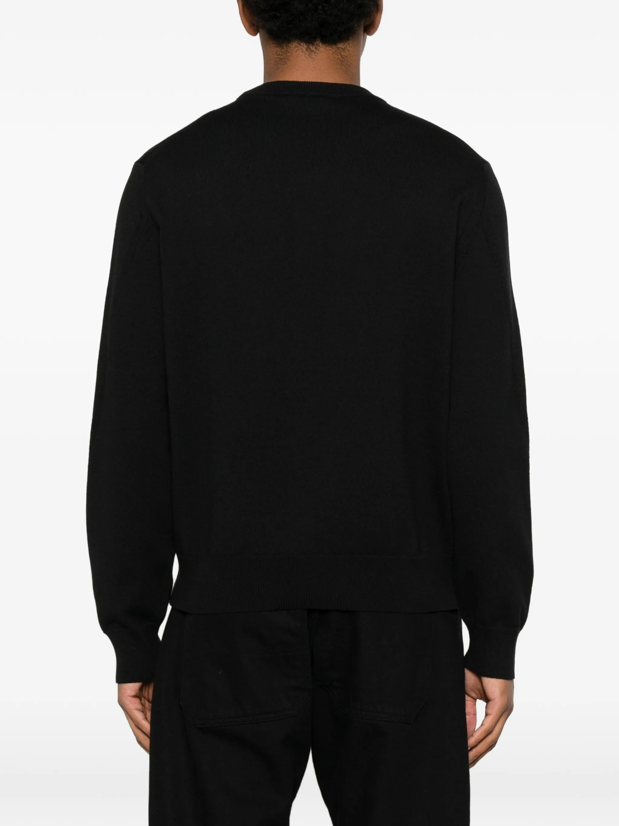 couture seam sweater in knit with paris detail