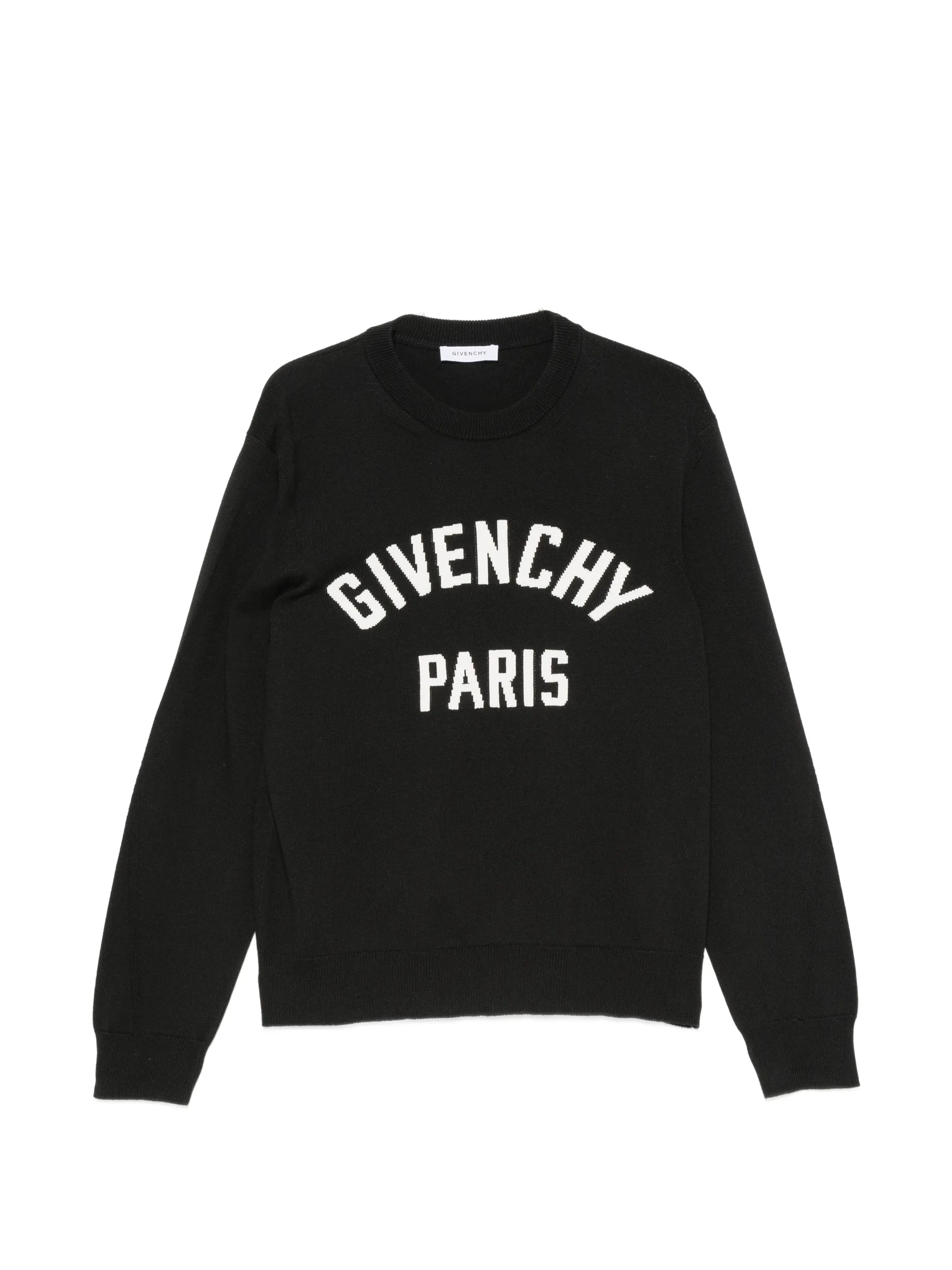 couture seam sweater in knit with paris detail