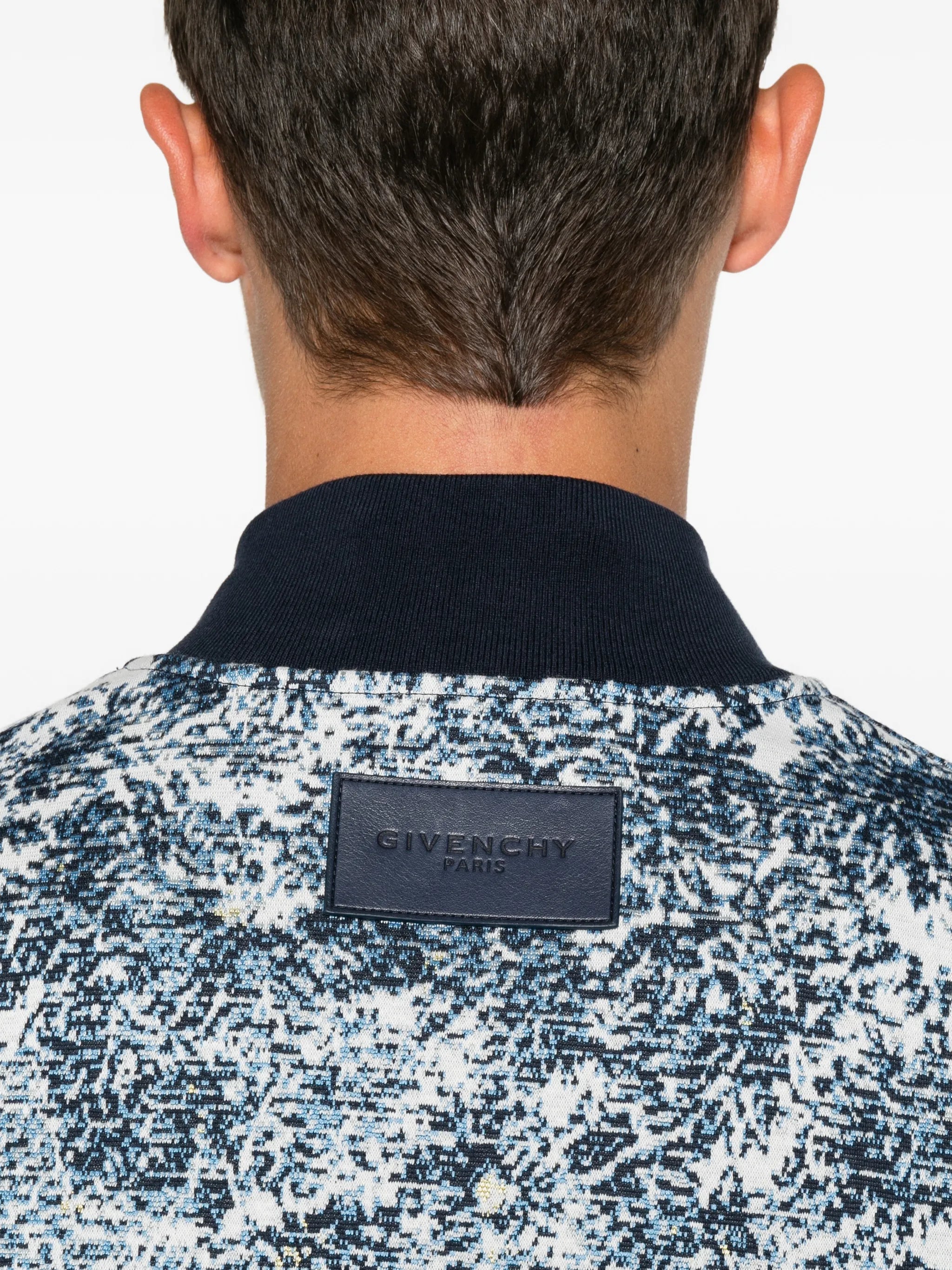 zip-fastening bomber jacket