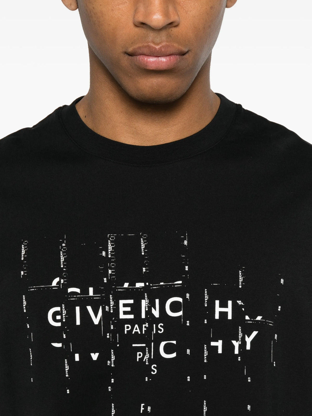T-shirt in cotton with photographic negative print