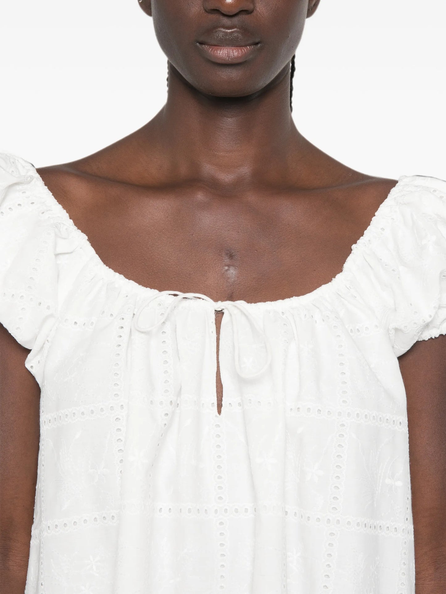 Serafina puff-sleeve mini dress
