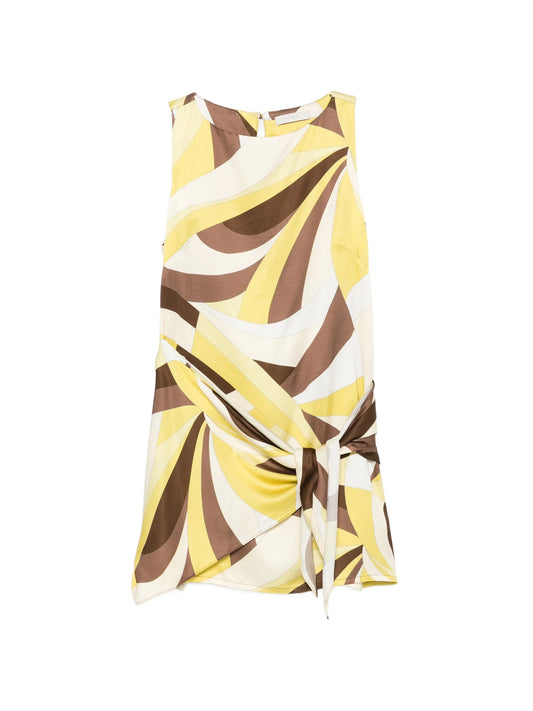 Souline geometric-print mini dress