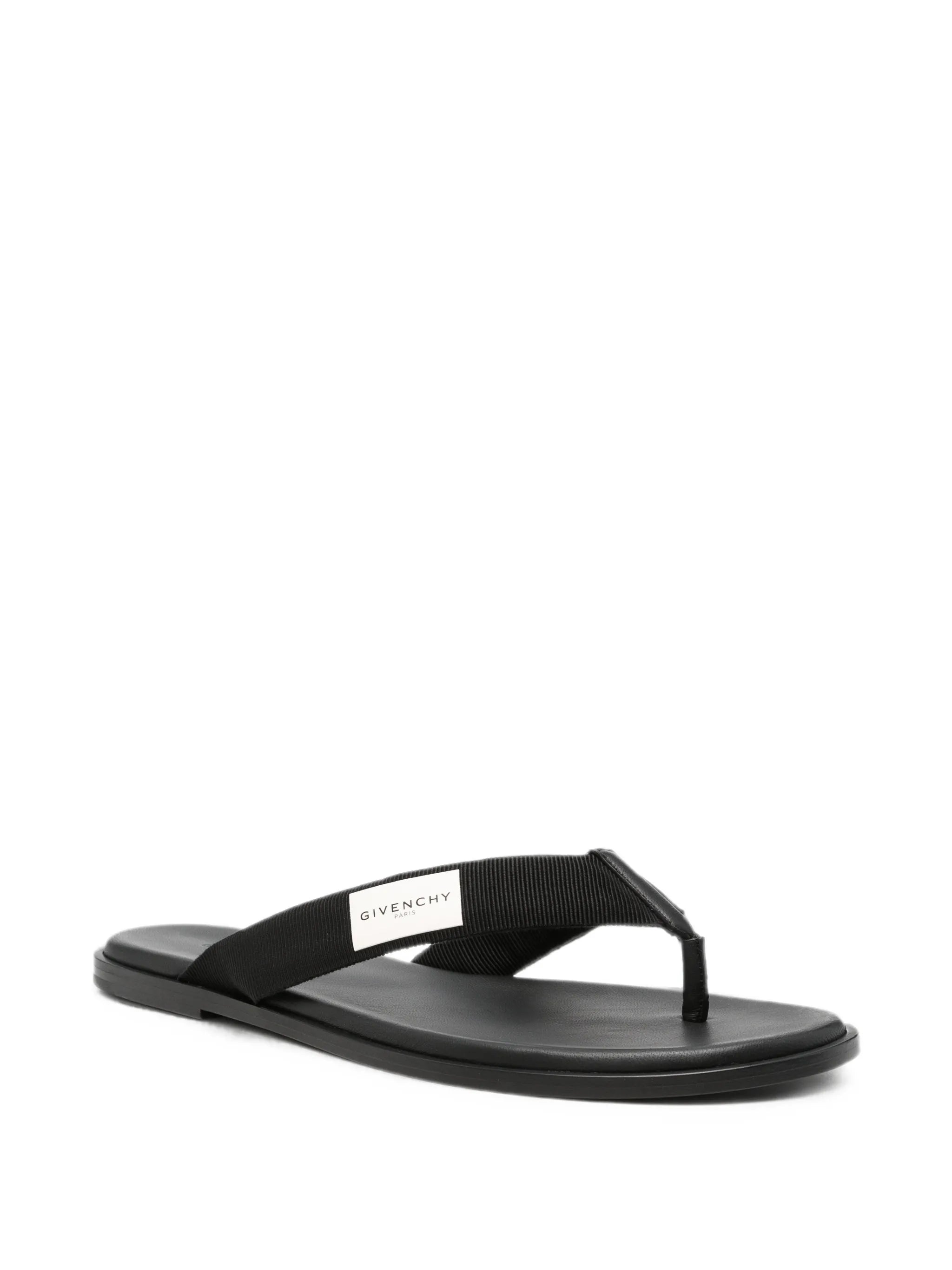 logo-patch sandals