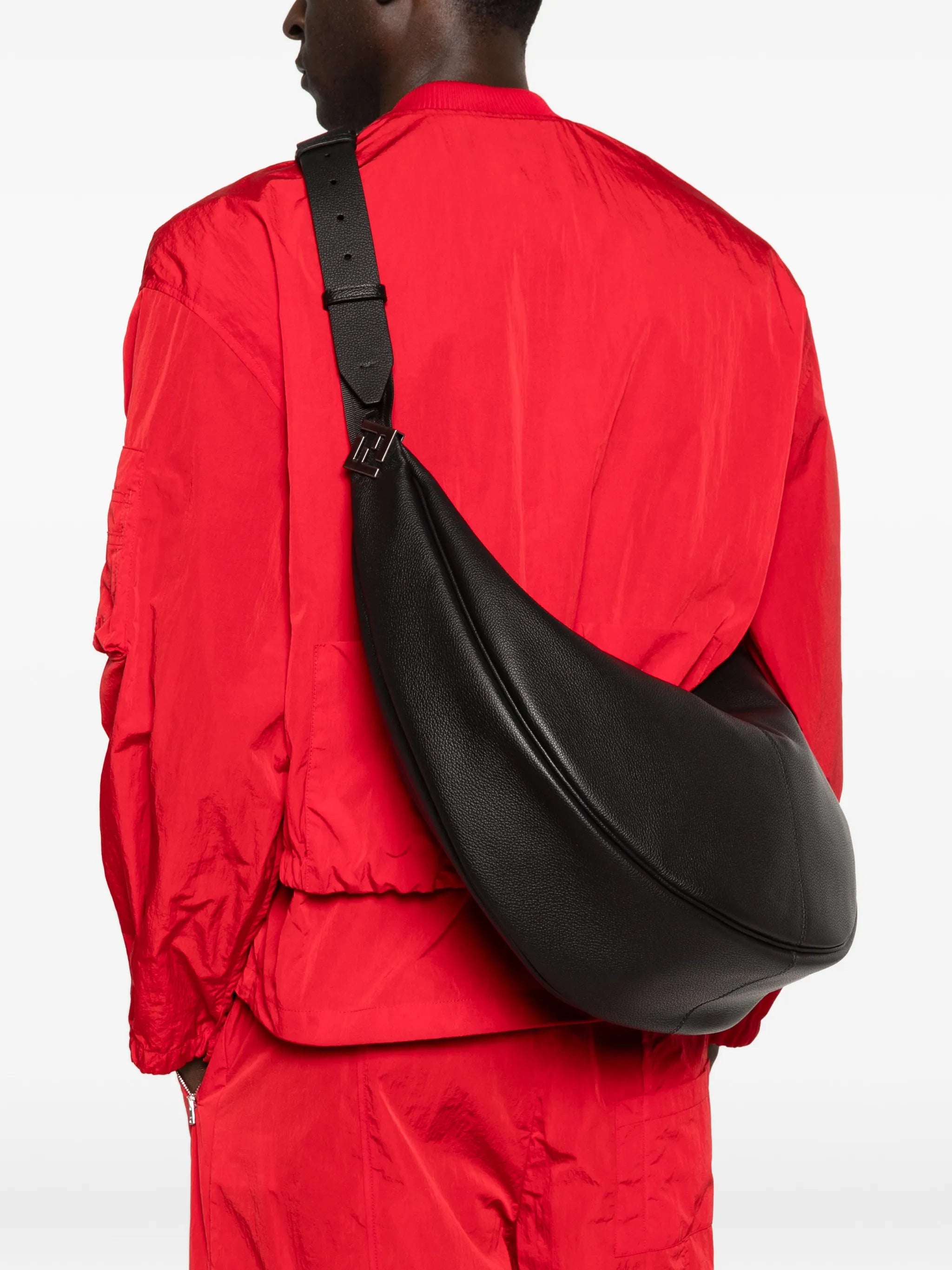 large Melon leather shoulder bag