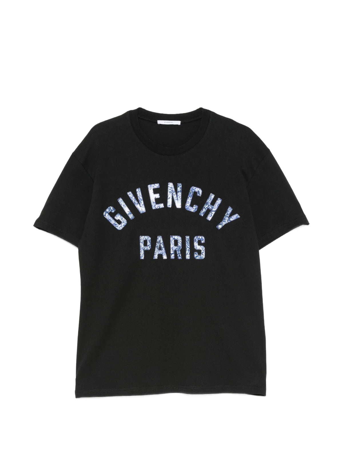 T-shirt in cotton pompom embroidery