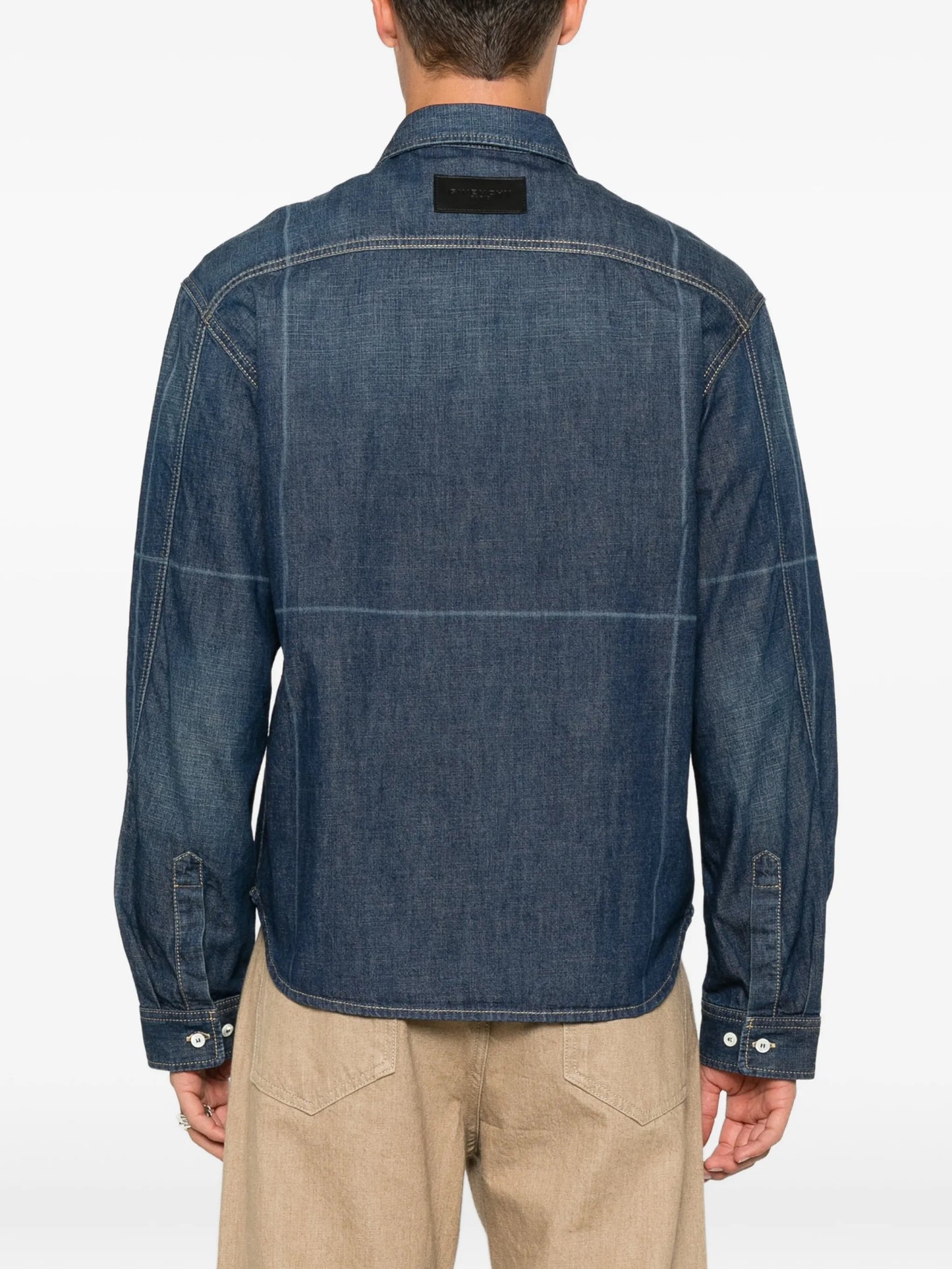 long-sleeve denim shirt
