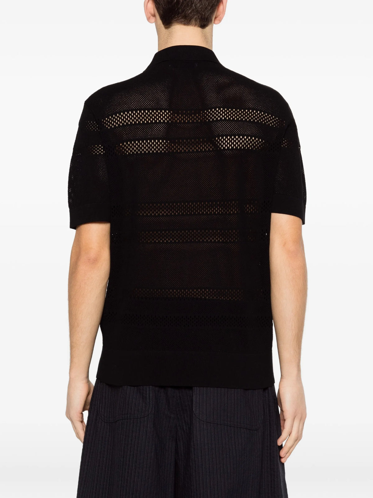 mesh polo shirt