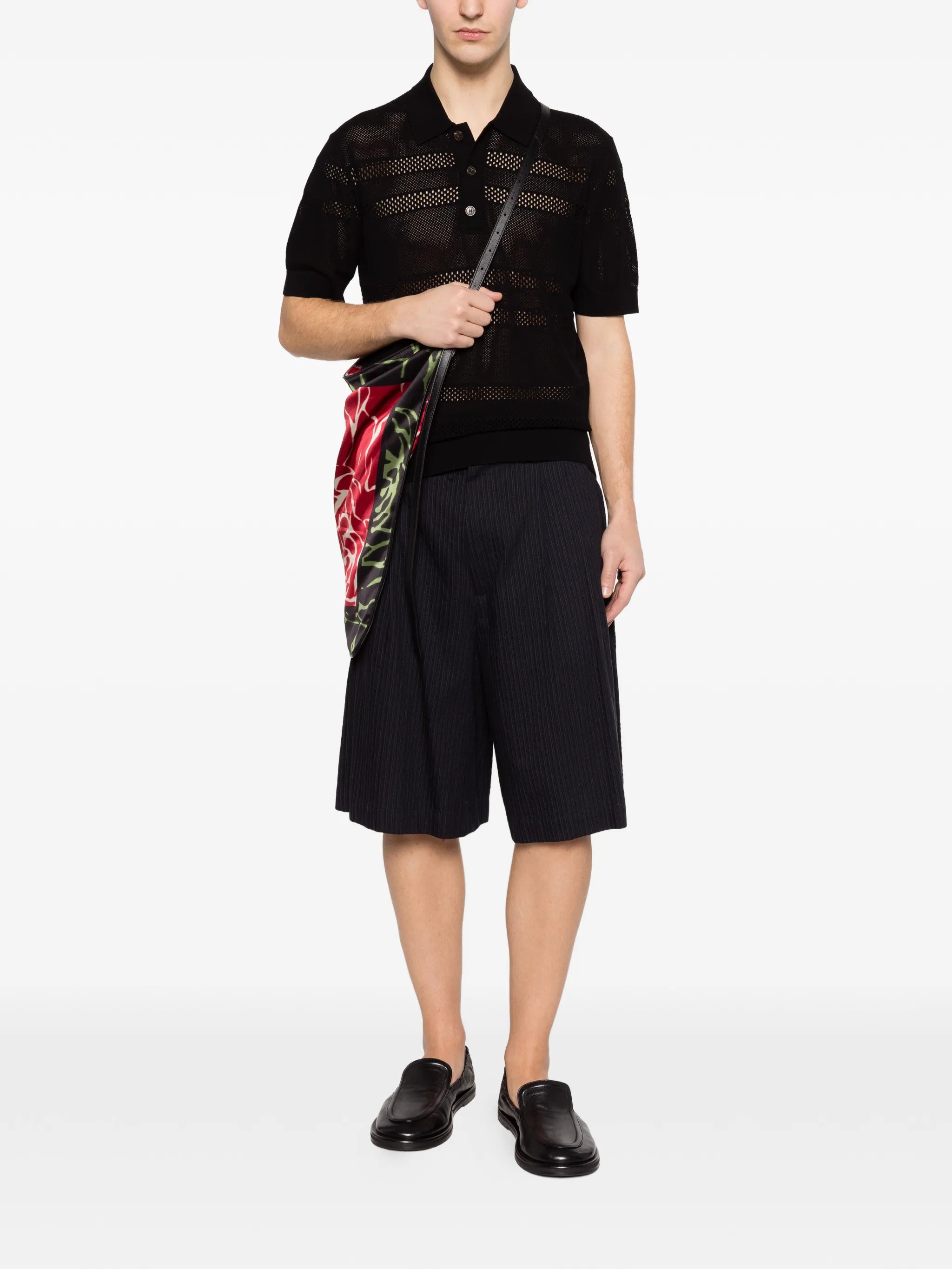 button-up polo shirt