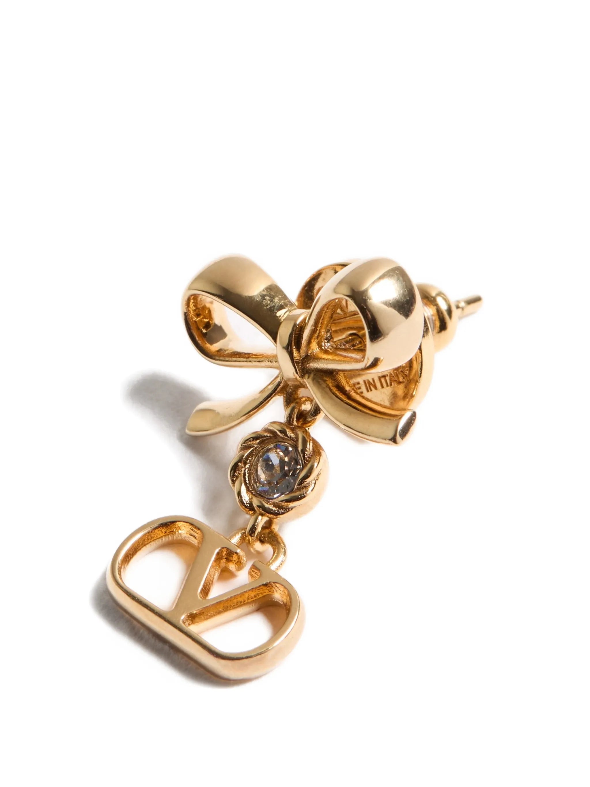 Vlogo Signature earrings in metal and Swarovski® crystals