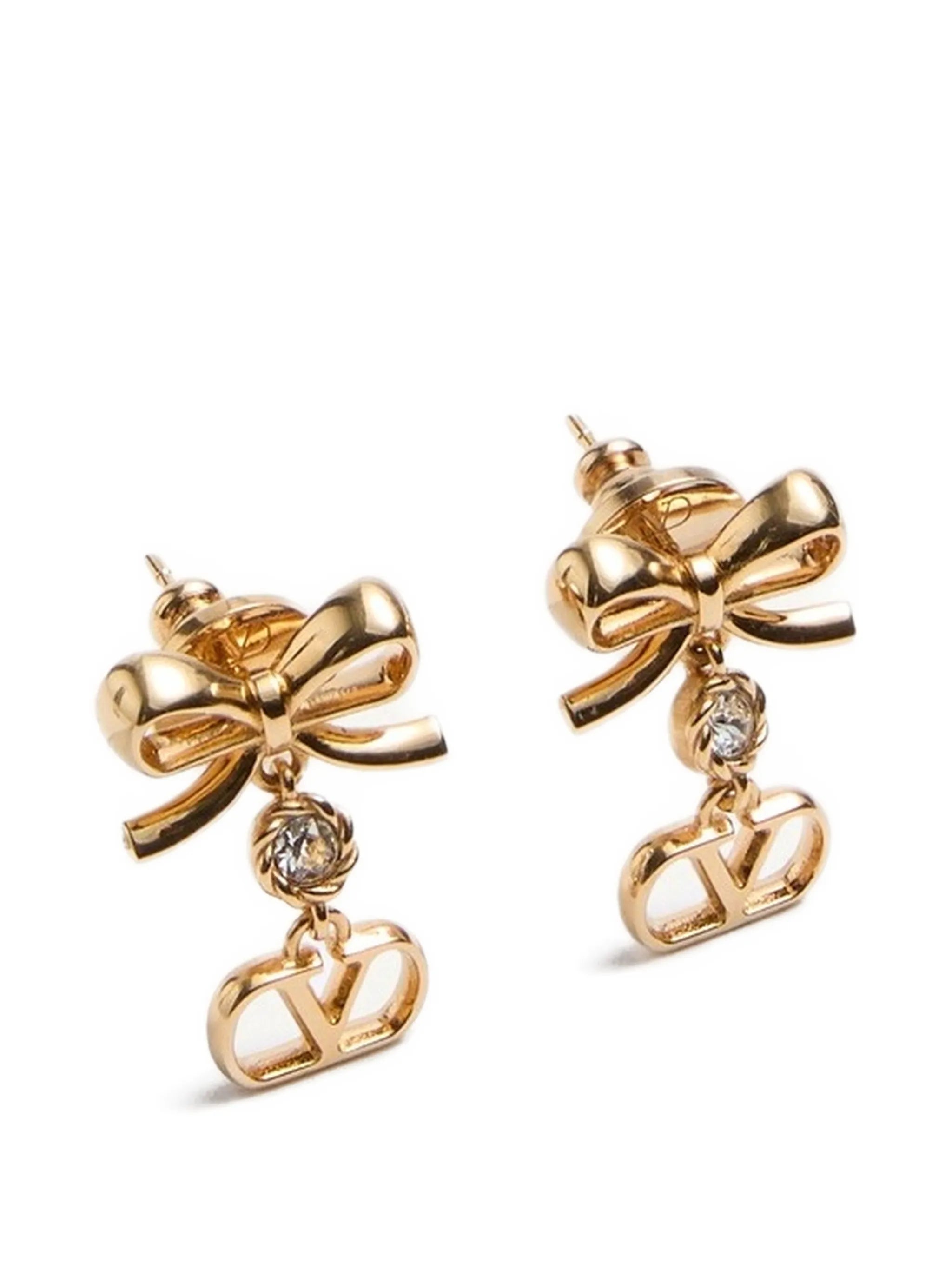 Vlogo Signature earrings in metal and Swarovski® crystals