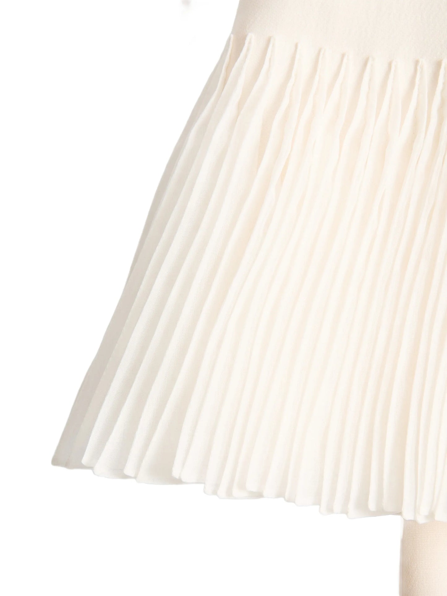 embroidered crepe Couture short dress