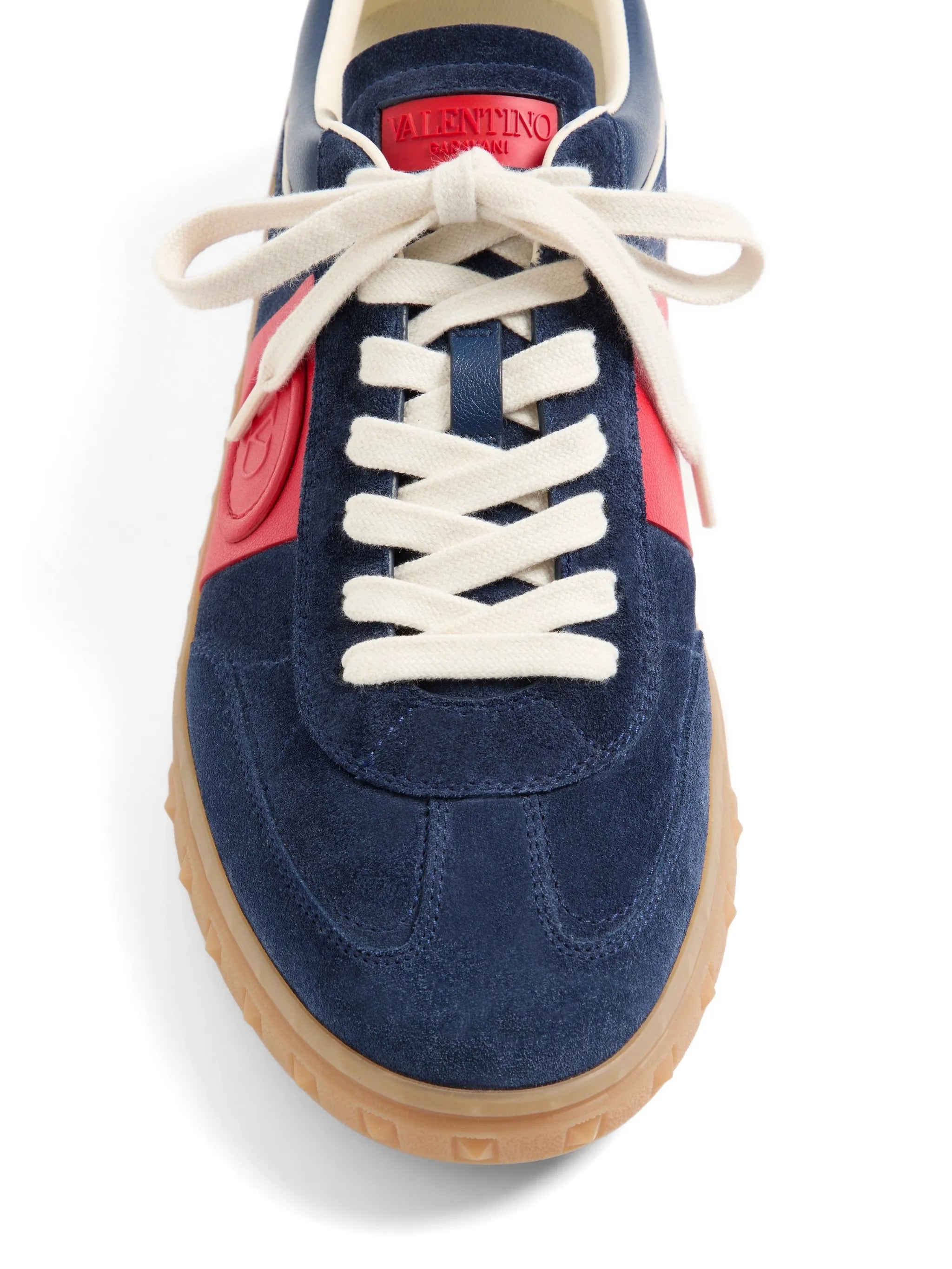 Upvillage low-top trainers in split-leather and calfskin nappa-leather