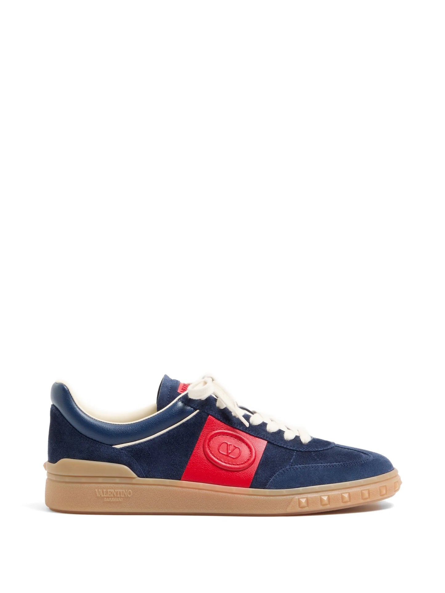 Upvillage low-top trainers in split-leather and calfskin nappa-leather