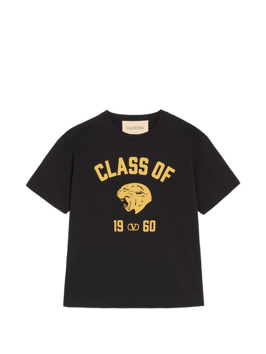 cotton T-Shirt with panther print