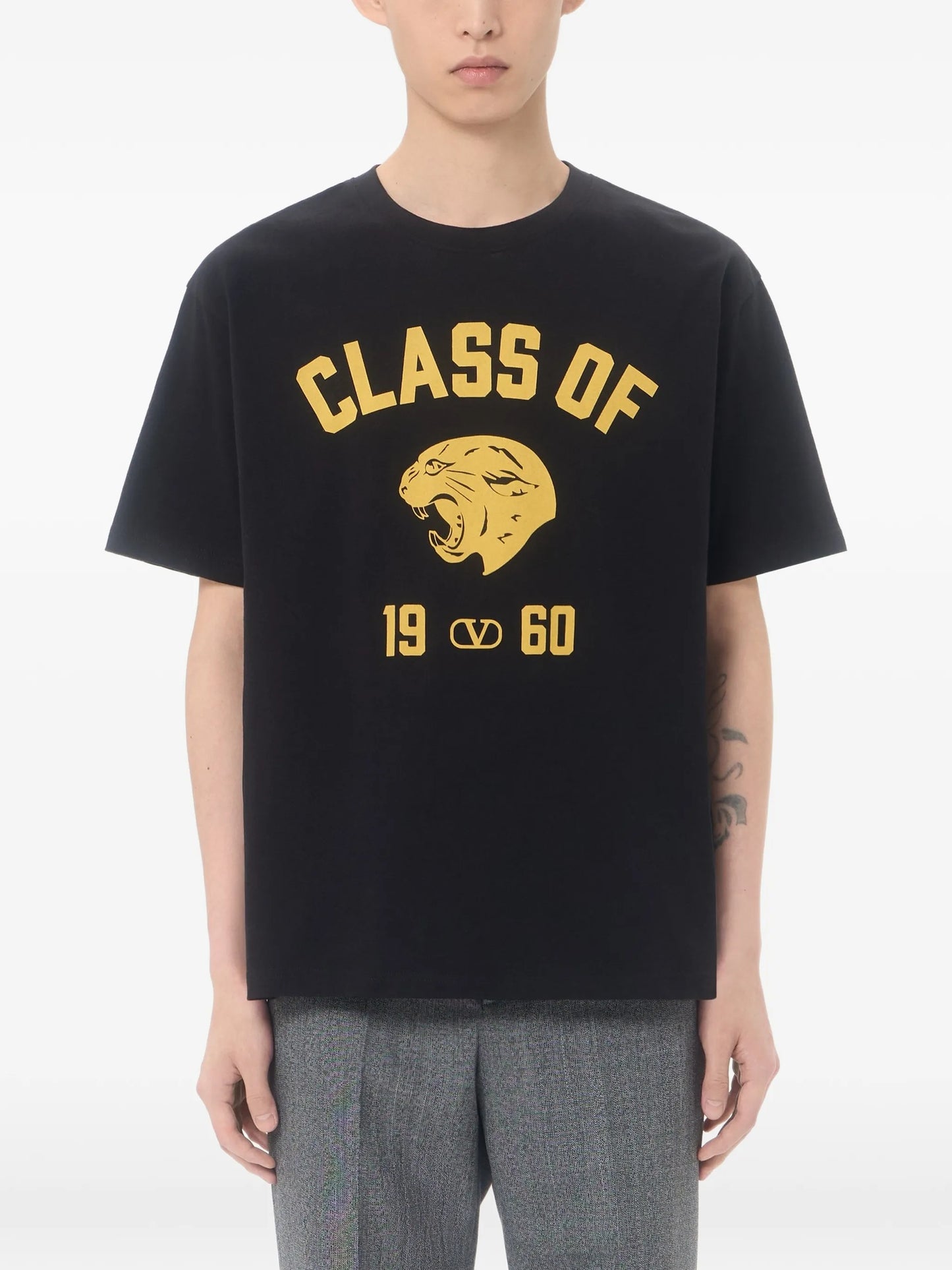 cotton T-Shirt with panther print