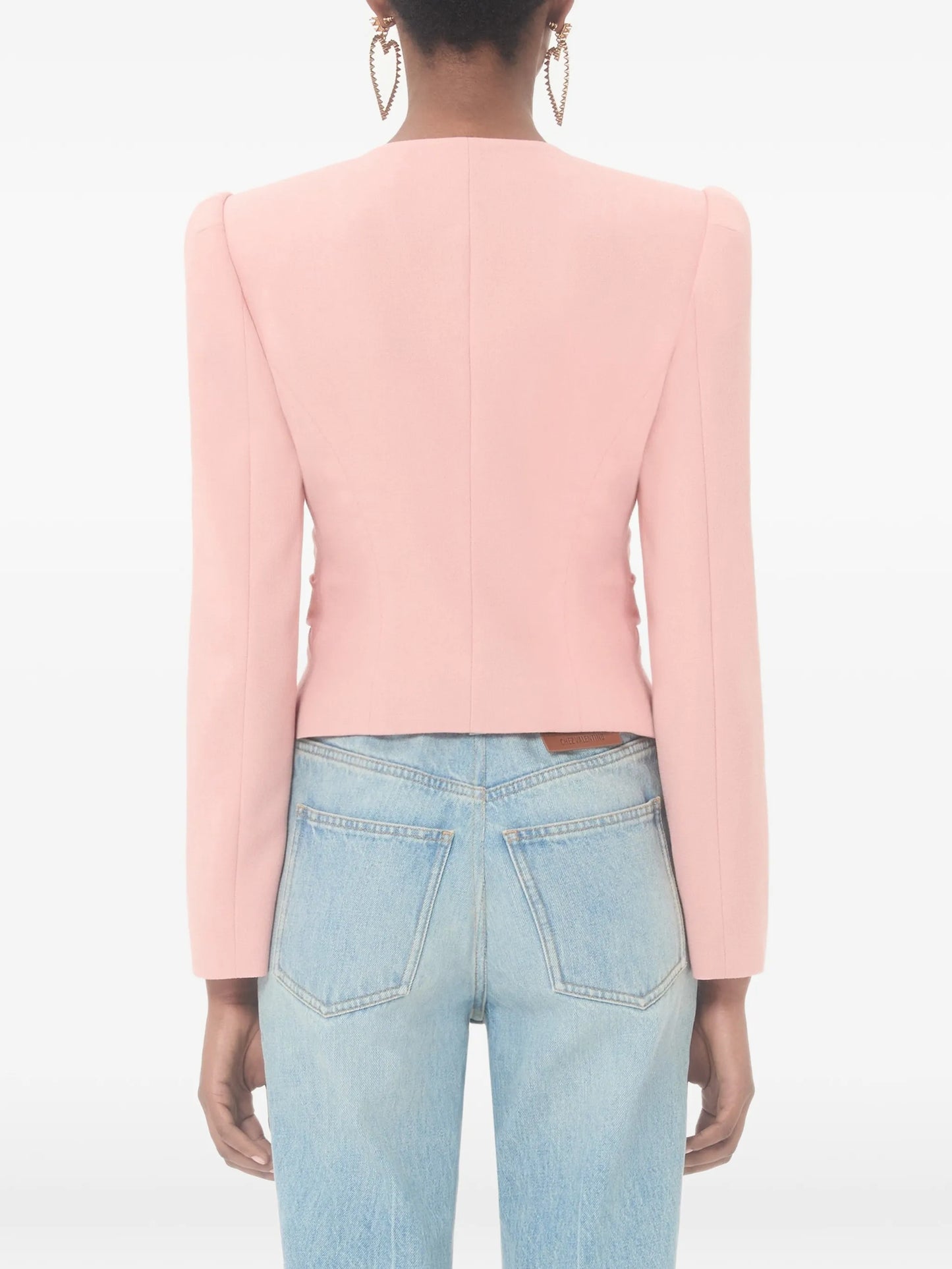 bow-appliqué jacket
