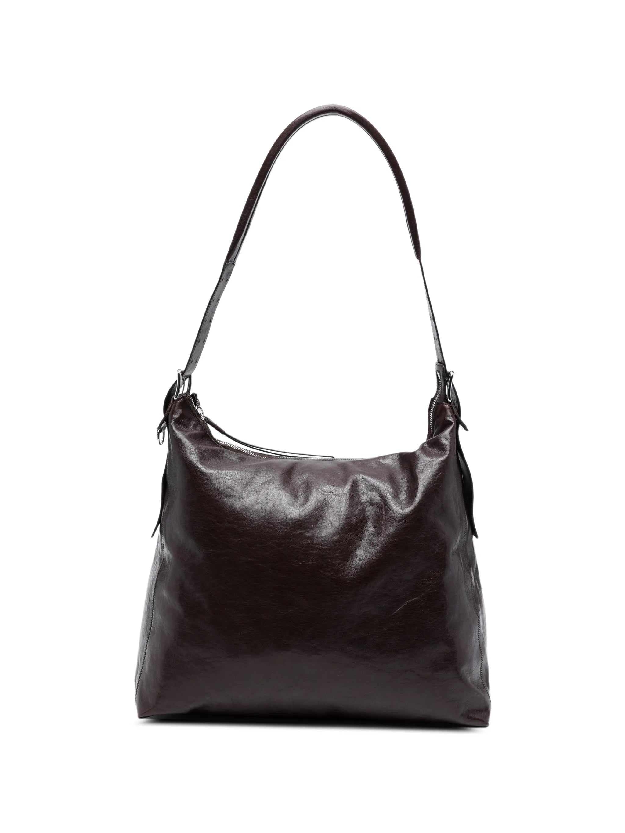 Belted bag in leather