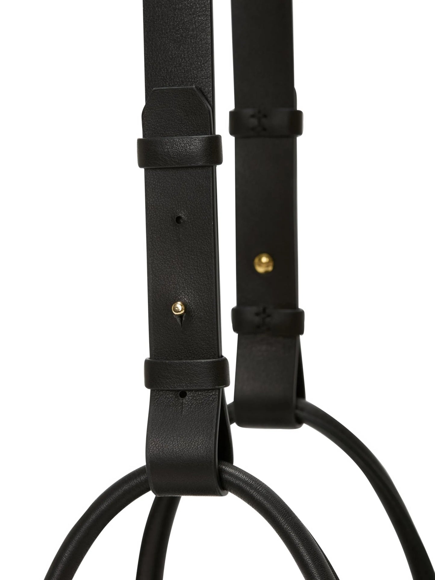 plié leather tote bag