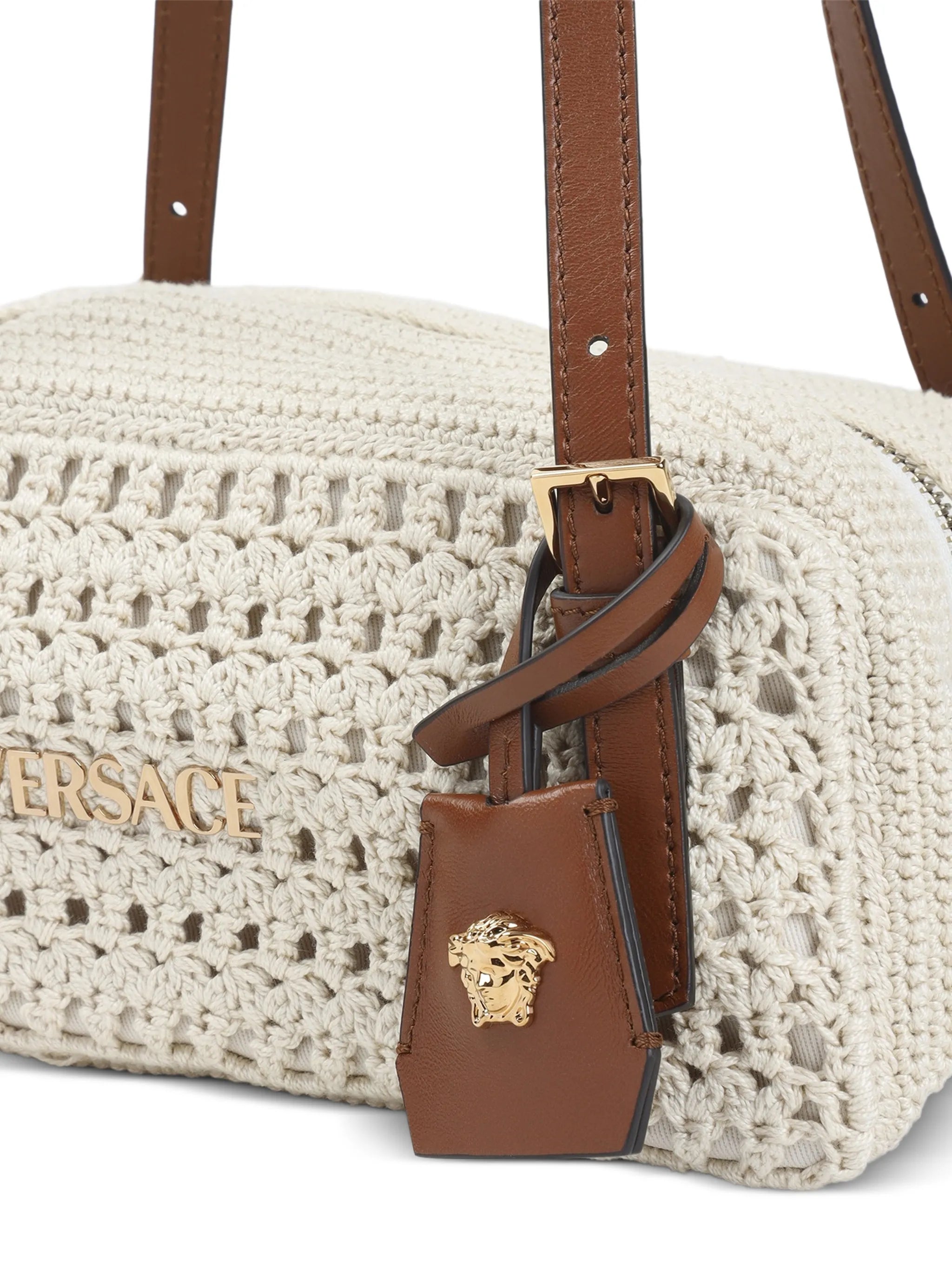 crochet-design shoulder bag