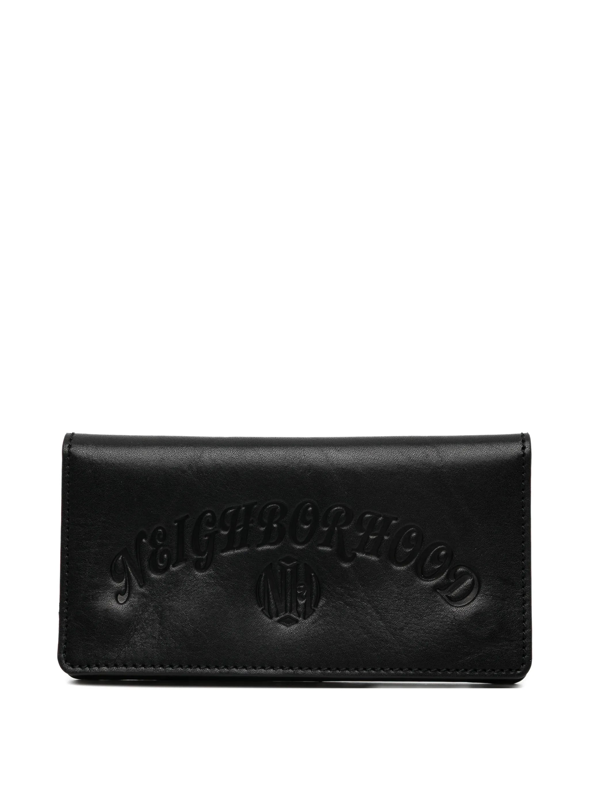 logo-embossed chain wallet