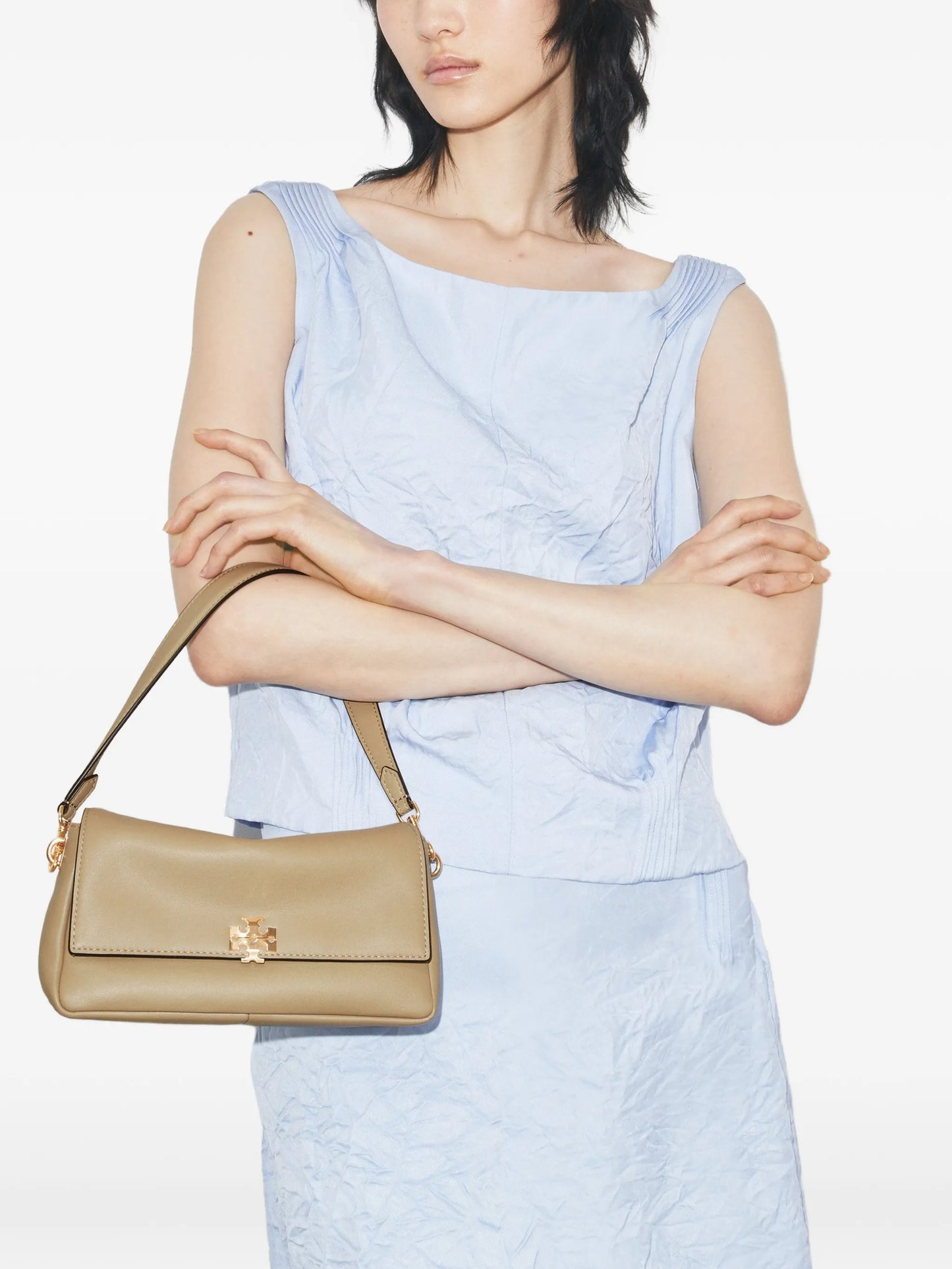 small Charlie logo-plaque shoulder bag