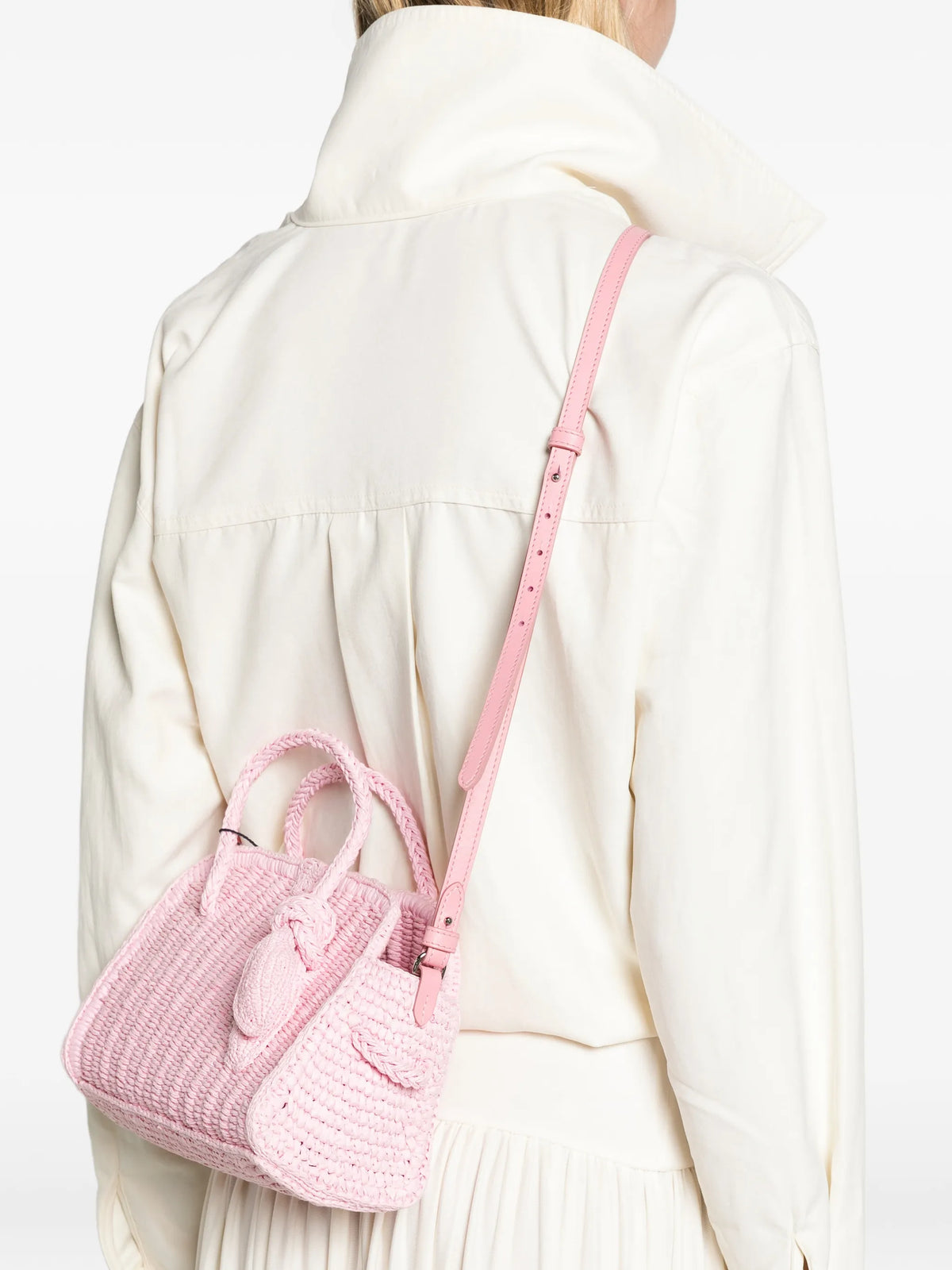 The small raffia Turismo bag