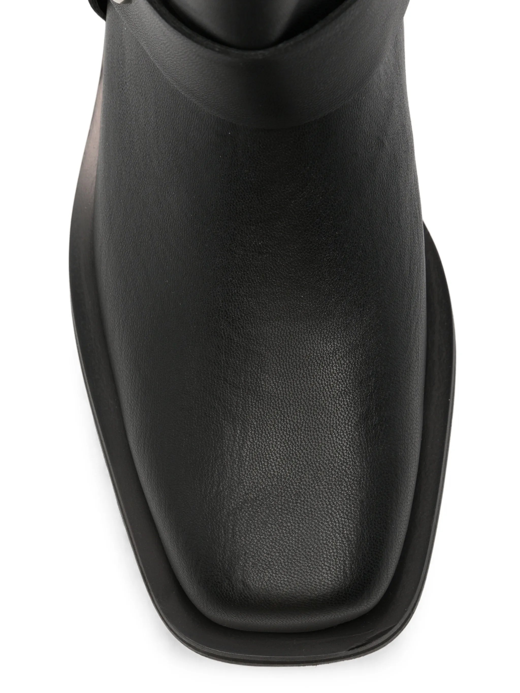 harness-detail biker boots