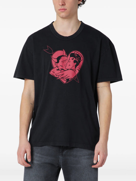 Loose print-detail T-shirt