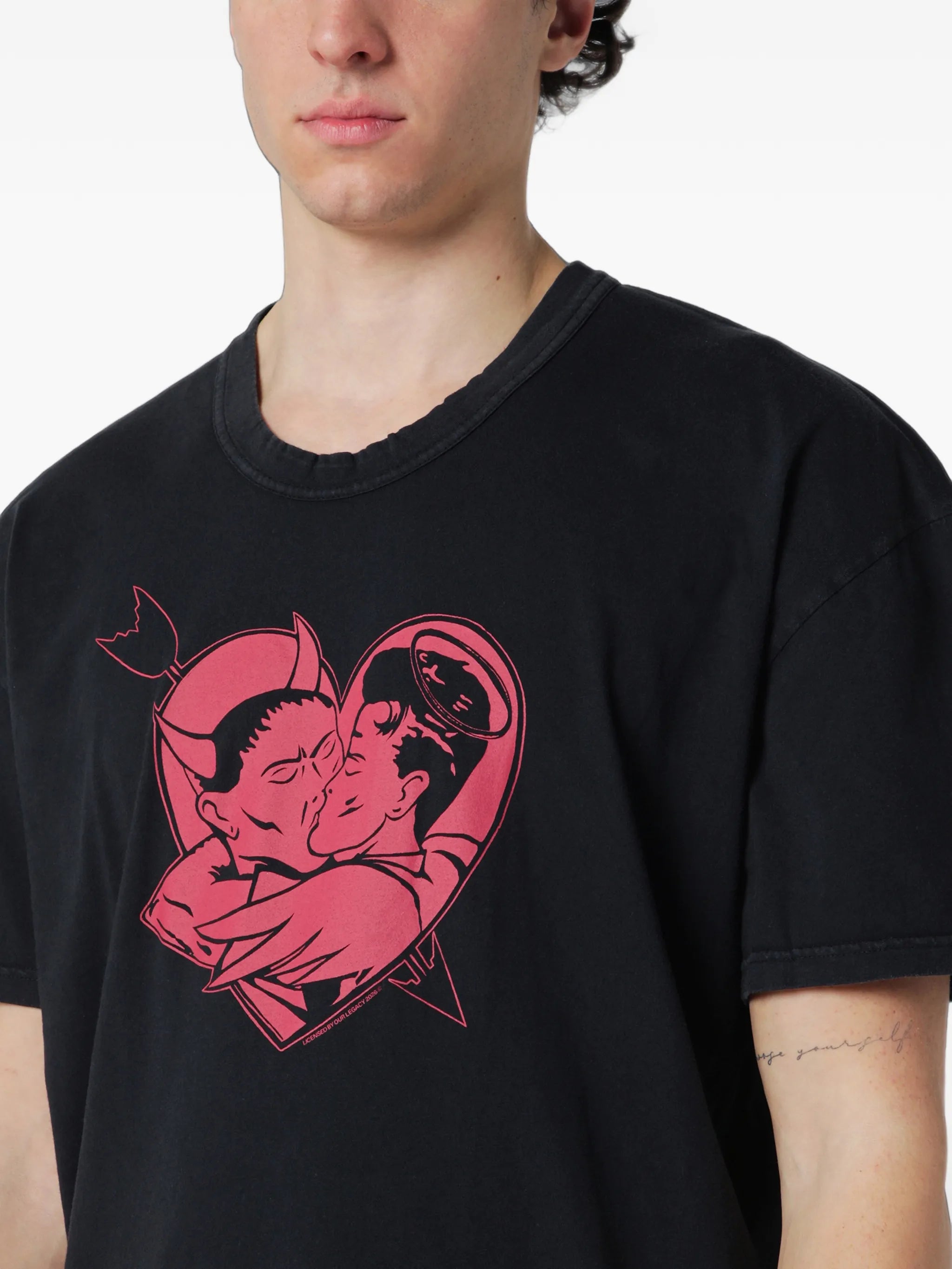 Loose print-detail T-shirt