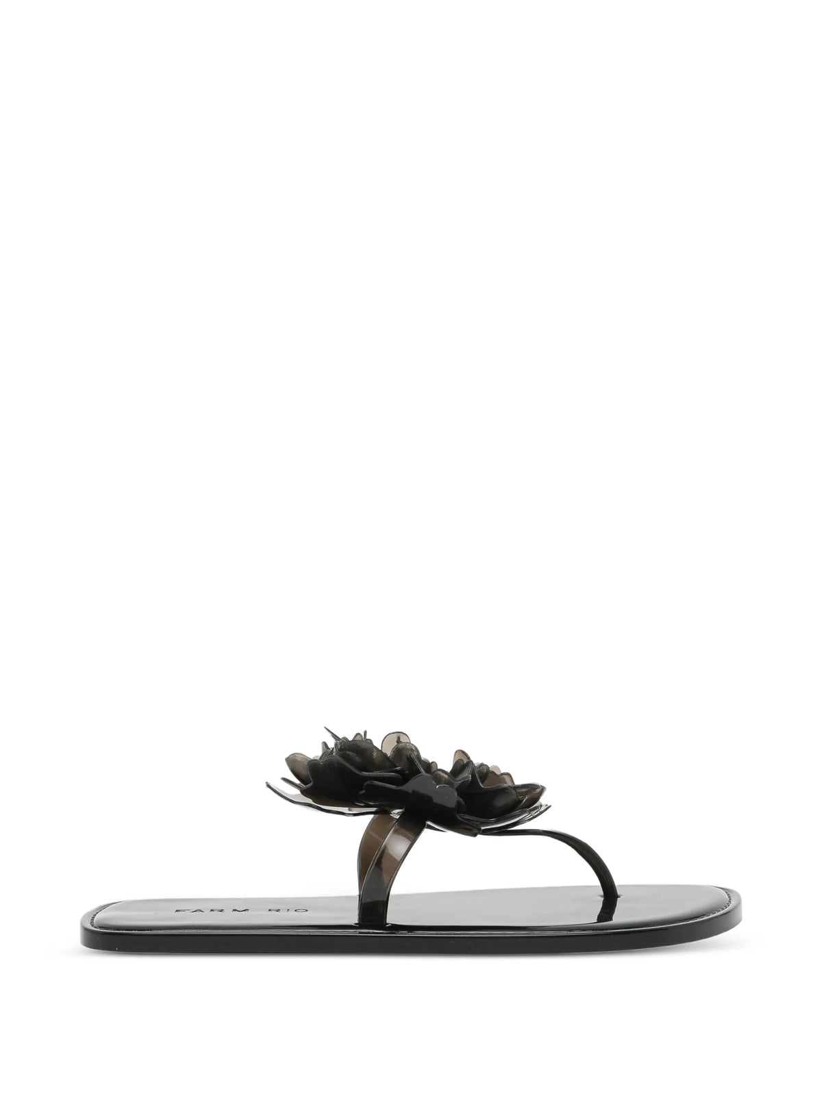 jelly flower flat sandals