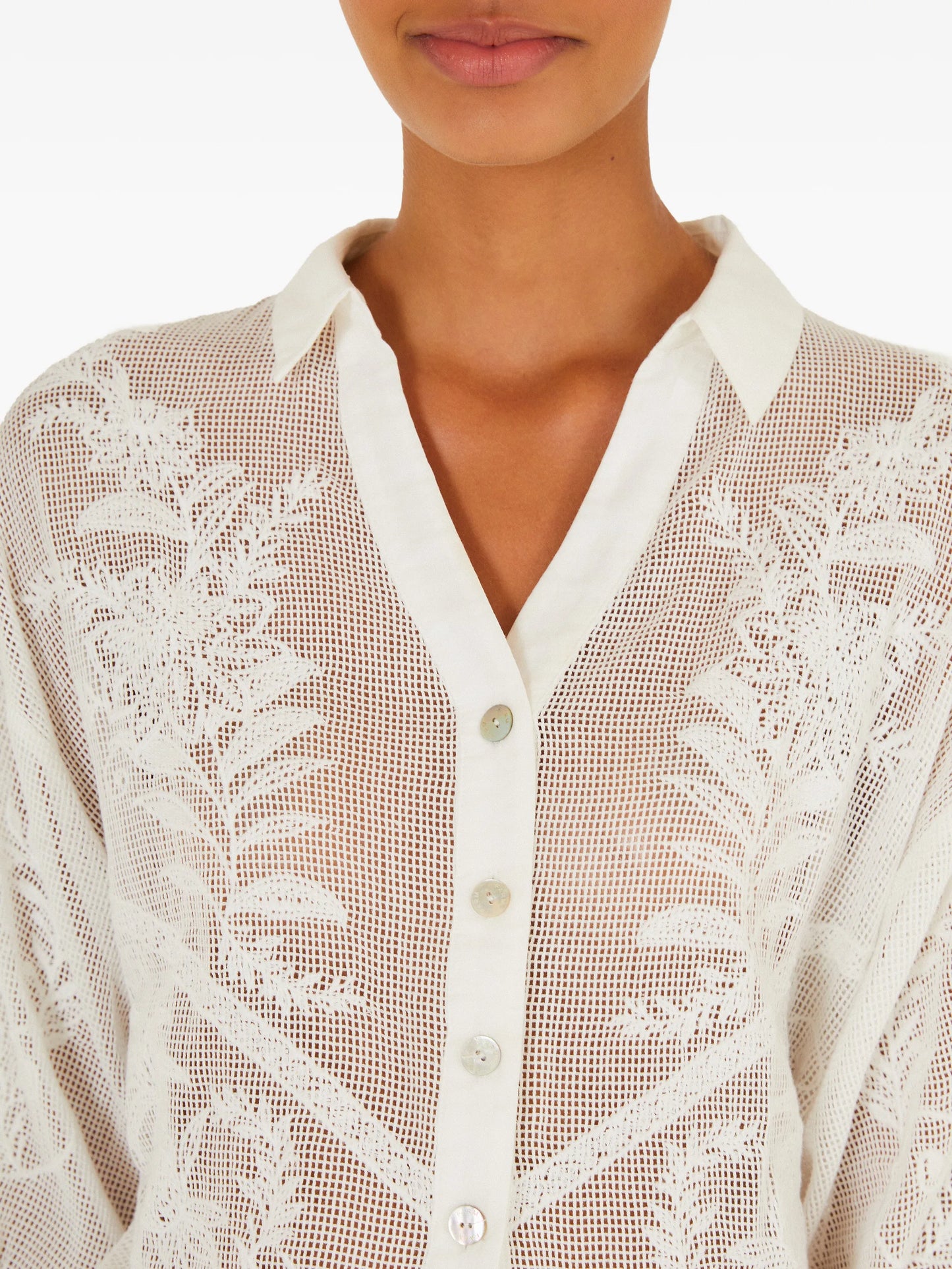 floral buttoned shirt