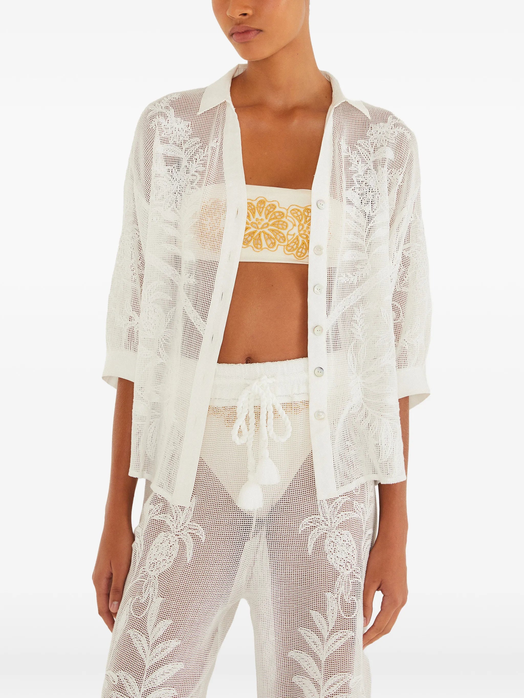 floral buttoned shirt