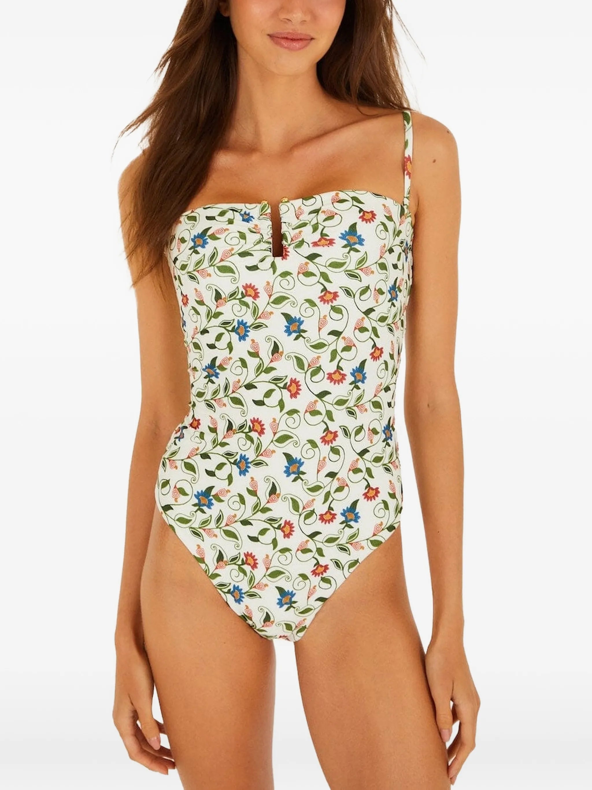 Stitched Garden one-piece swimsuit