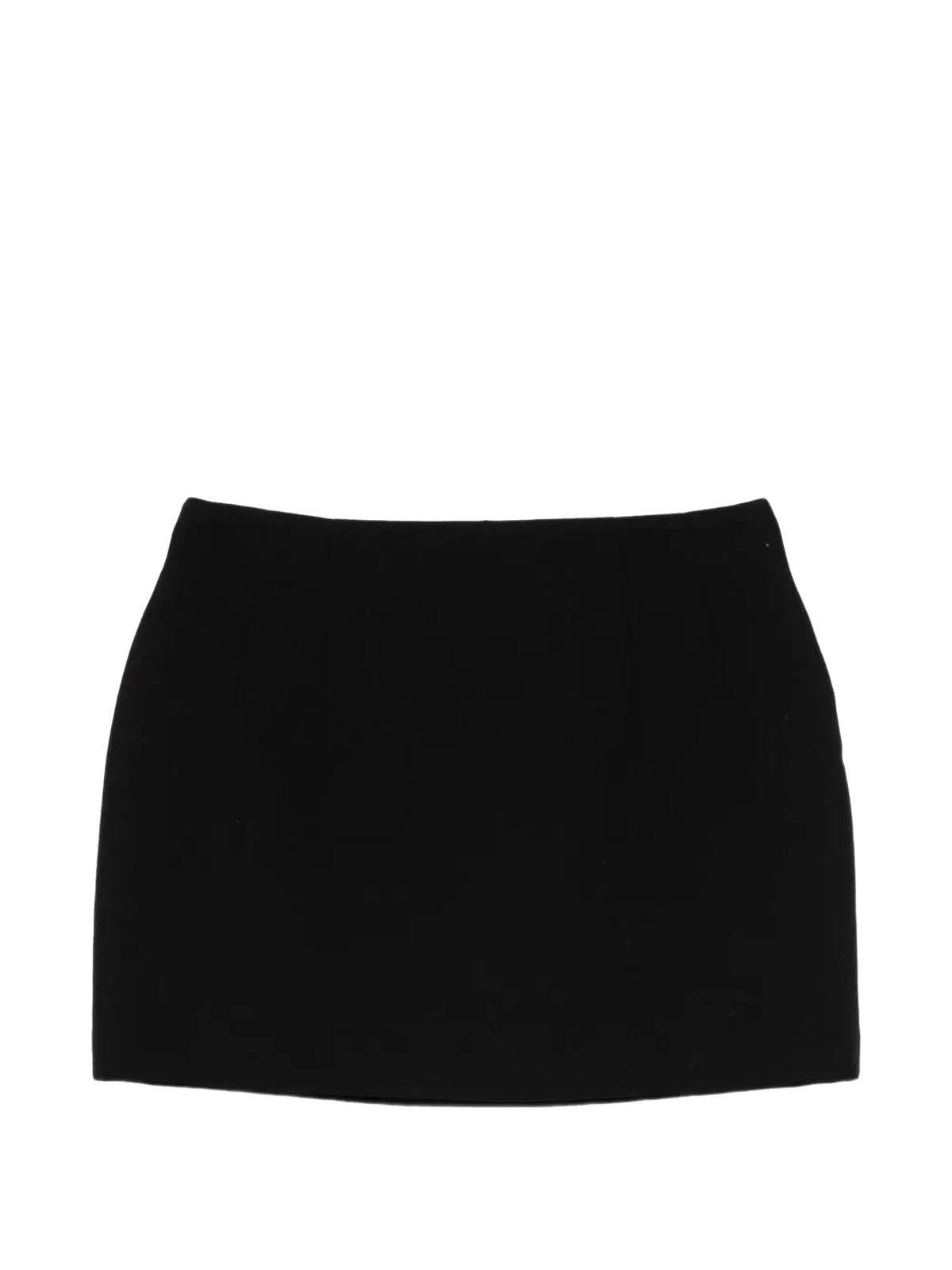 concealed-zip mini skirt